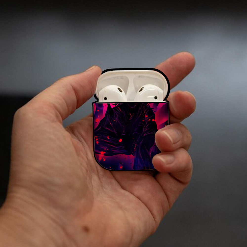 SPY×FAMILY间谍家家酒 AirPods 第2世代保護ケース ハードシェル ブラック 耐衝撃・防指紋・カラビナ付き