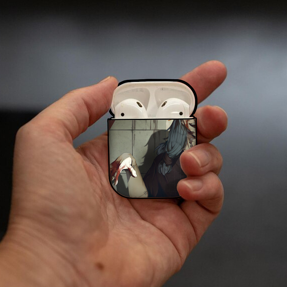 SPY×FAMILY间谍家家酒 AirPods 第2世代保護ケース ハードシェル ブラック 耐衝撃・防指紋・カラビナ付き