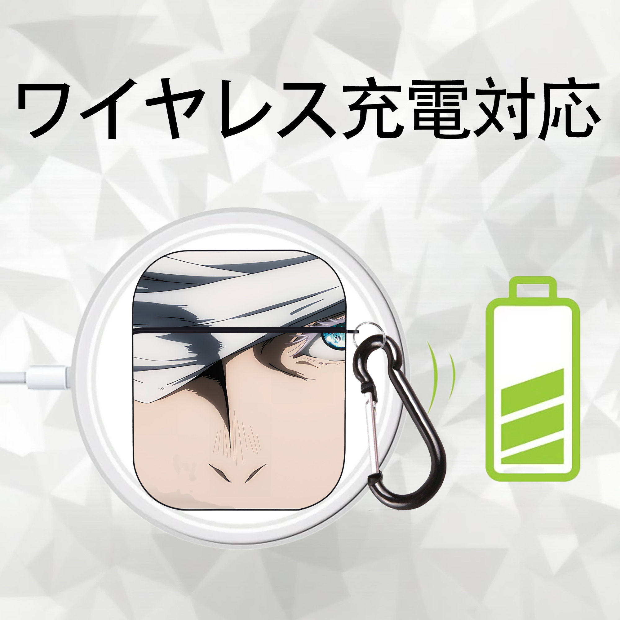 SPY×FAMILY间谍家家酒 AirPods 第2世代保護ケース ハードシェル ブラック 耐衝撃・防指紋・カラビナ付き