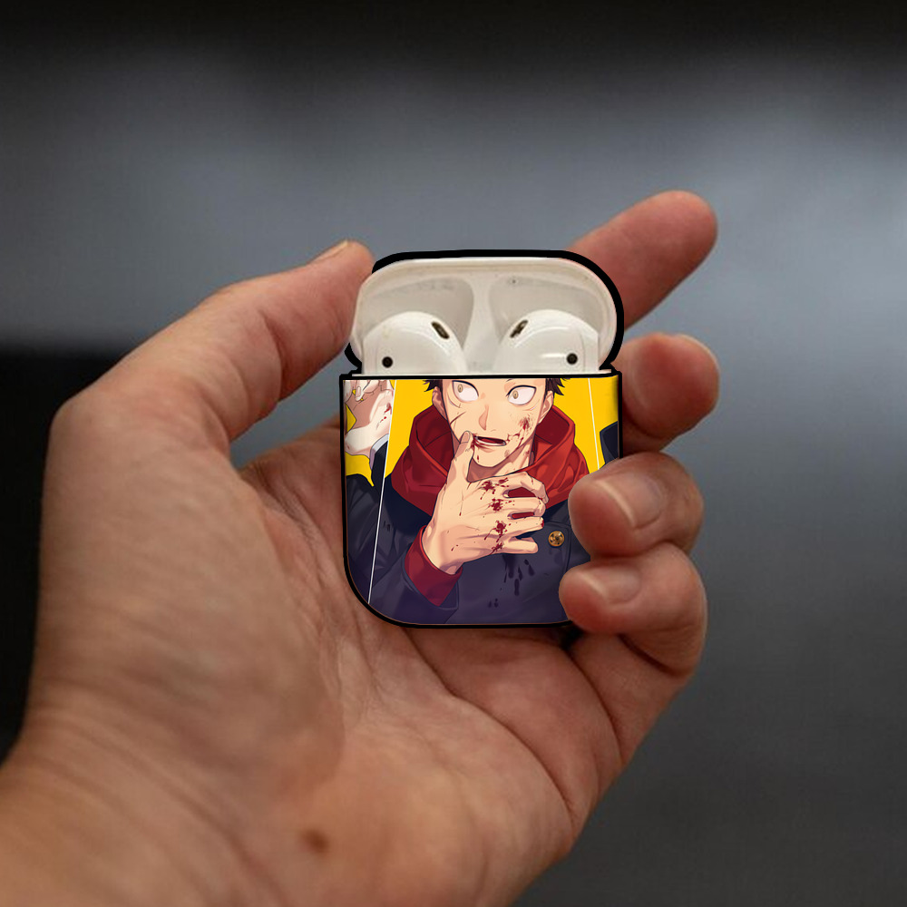 SPY×FAMILY间谍家家酒 AirPods 第2世代保護ケース ハードシェル ブラック 耐衝撃・防指紋・カラビナ付き