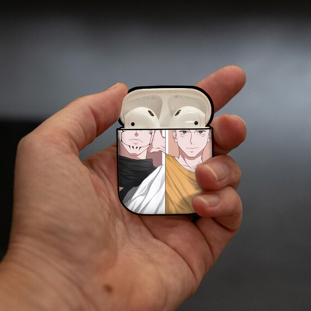SPY×FAMILY间谍家家酒 AirPods 第2世代保護ケース ハードシェル ブラック 耐衝撃・防指紋・カラビナ付き