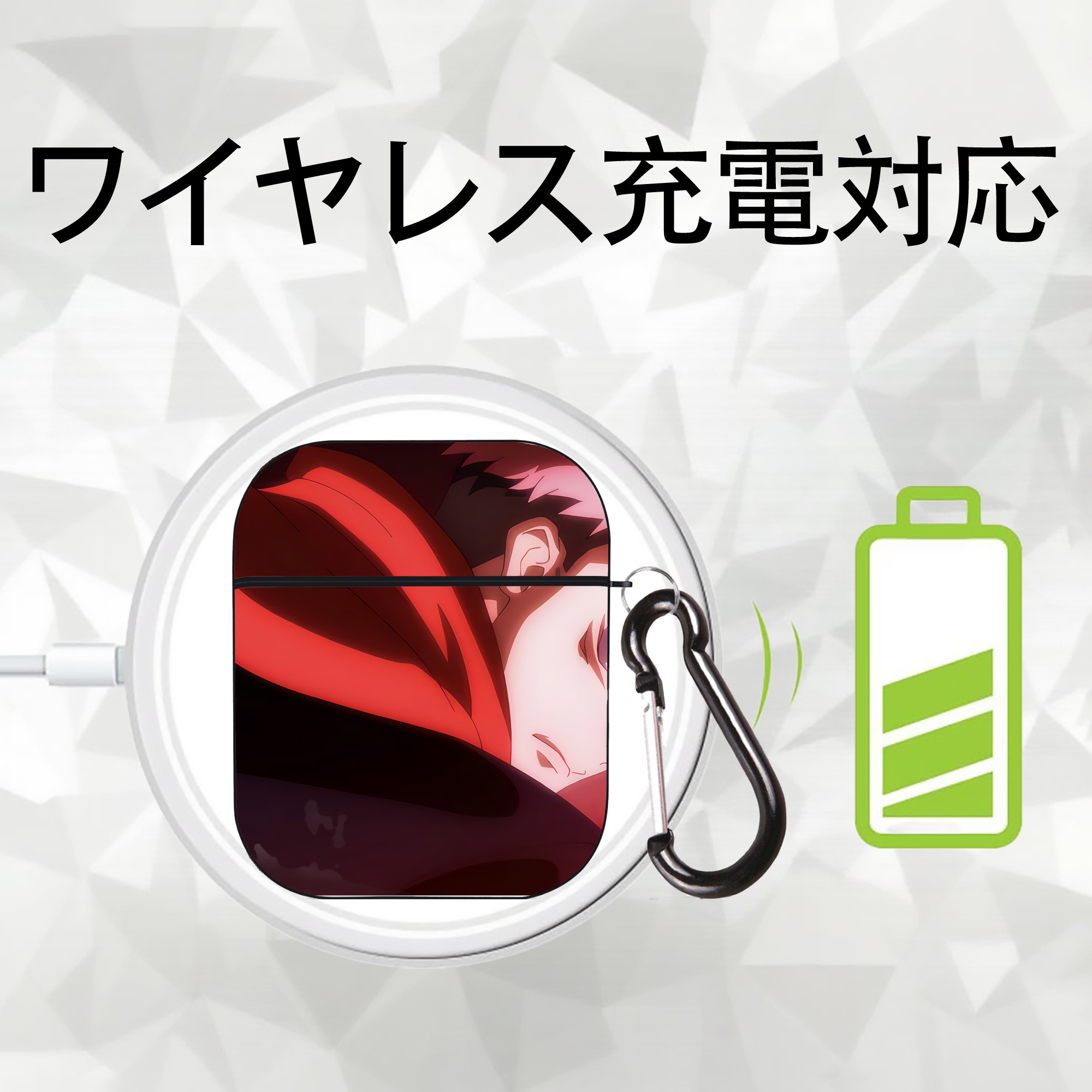 SPY×FAMILY间谍家家酒 AirPods 第2世代保護ケース ハードシェル ブラック 耐衝撃・防指紋・カラビナ付き