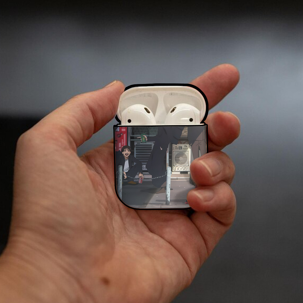 SPY×FAMILY间谍家家酒 AirPods 第2世代保護ケース ハードシェル ブラック 耐衝撃・防指紋・カラビナ付き