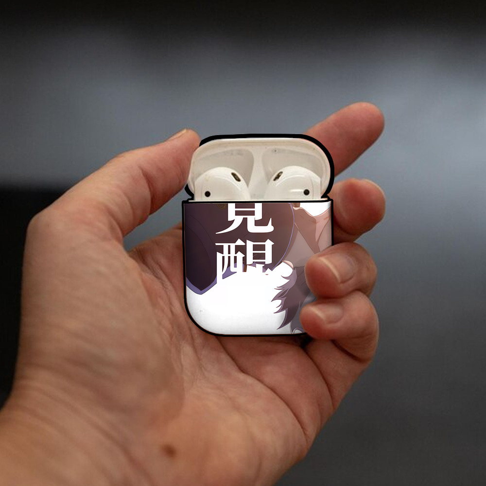 SPY×FAMILY间谍家家酒 AirPods 第2世代保護ケース ハードシェル ブラック 耐衝撃・防指紋・カラビナ付き