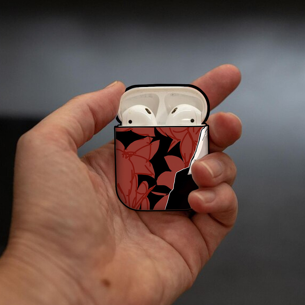 SPY×FAMILY间谍家家酒 AirPods 第2世代保護ケース ハードシェル ブラック 耐衝撃・防指紋・カラビナ付き