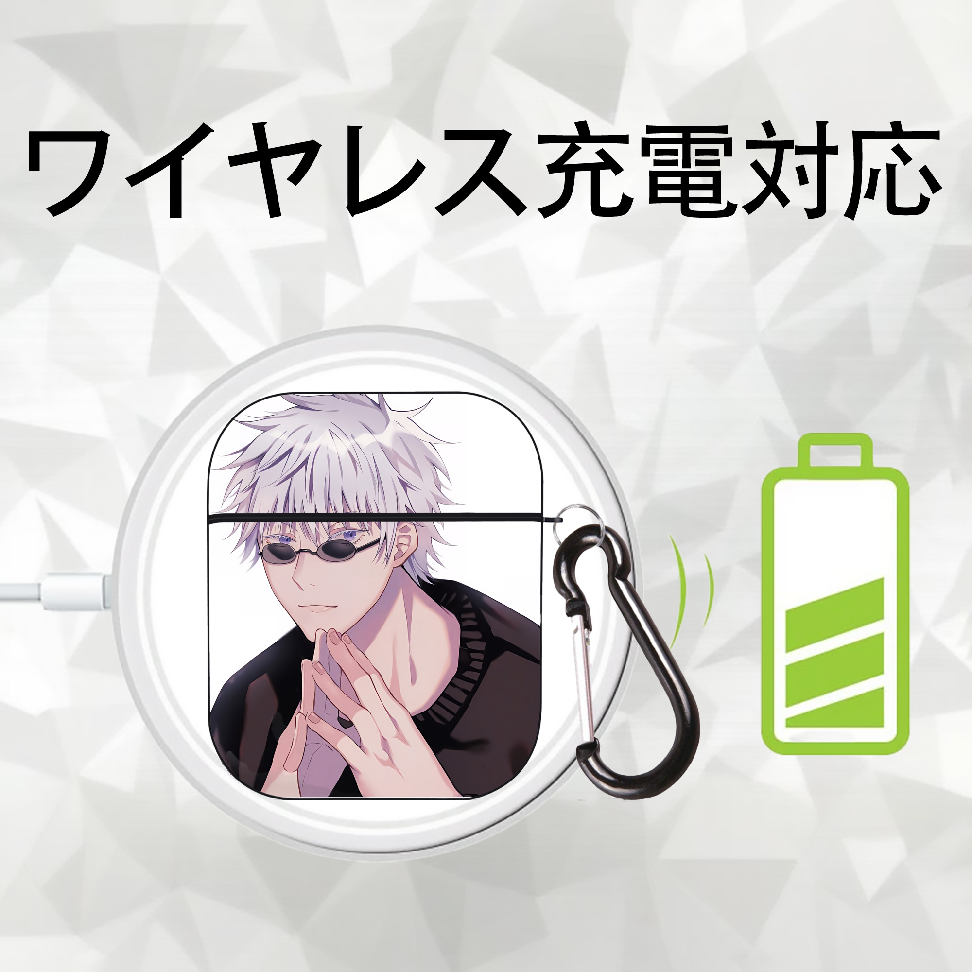 SPY×FAMILY间谍家家酒 AirPods 第2世代保護ケース ハードシェル ブラック 耐衝撃・防指紋・カラビナ付き