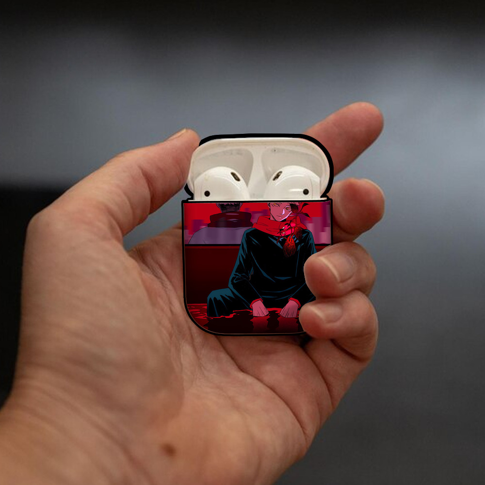 SPY×FAMILY间谍家家酒 AirPods 第2世代保護ケース ハードシェル ブラック 耐衝撃・防指紋・カラビナ付き