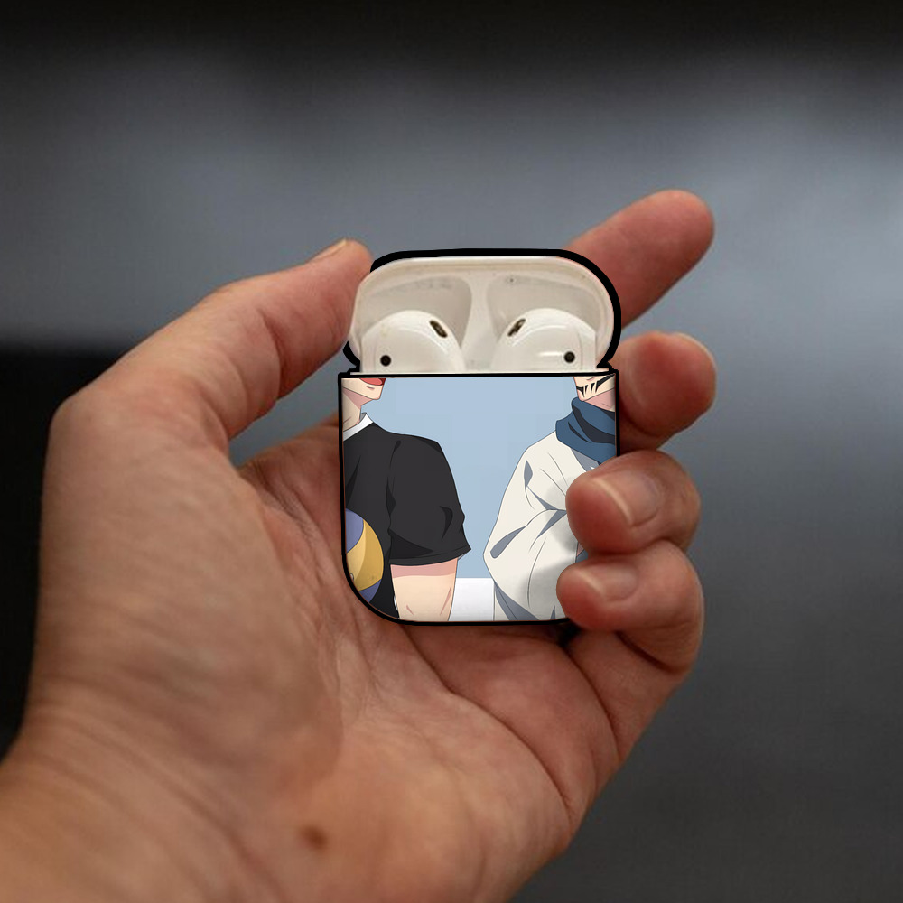 SPY×FAMILY间谍家家酒 AirPods 第2世代保護ケース ハードシェル ブラック 耐衝撃・防指紋・カラビナ付き