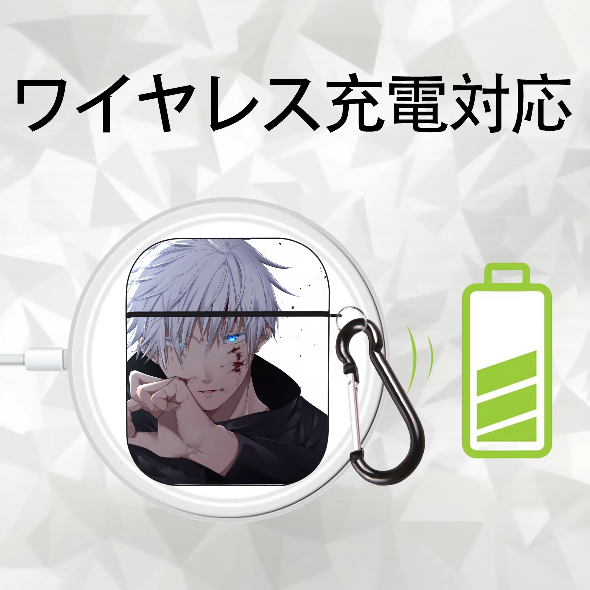 SPY×FAMILY间谍家家酒 AirPods 第2世代保護ケース ハードシェル ブラック 耐衝撃・防指紋・カラビナ付き