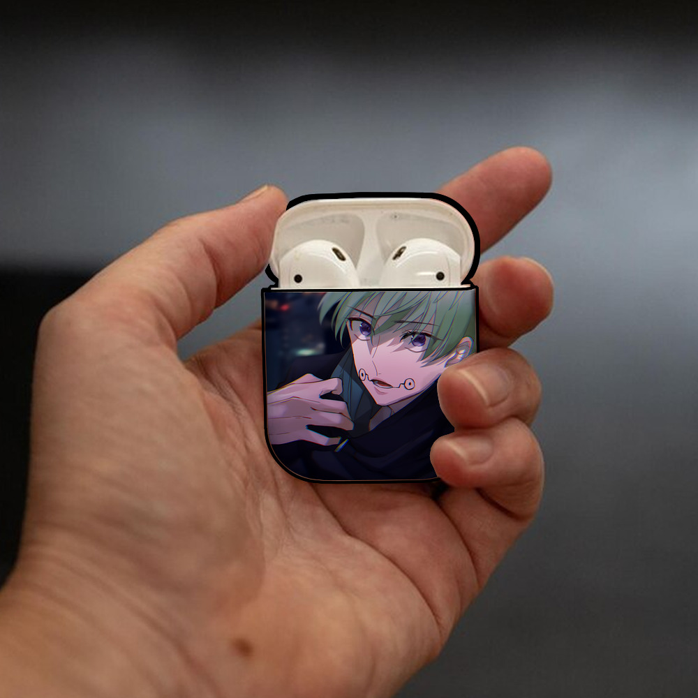 SPY×FAMILY间谍家家酒 AirPods 第2世代保護ケース ハードシェル ブラック 耐衝撃・防指紋・カラビナ付き