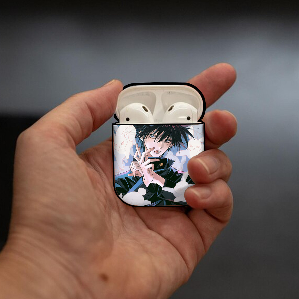 SPY×FAMILY间谍家家酒 AirPods 第2世代保護ケース ハードシェル ブラック 耐衝撃・防指紋・カラビナ付き