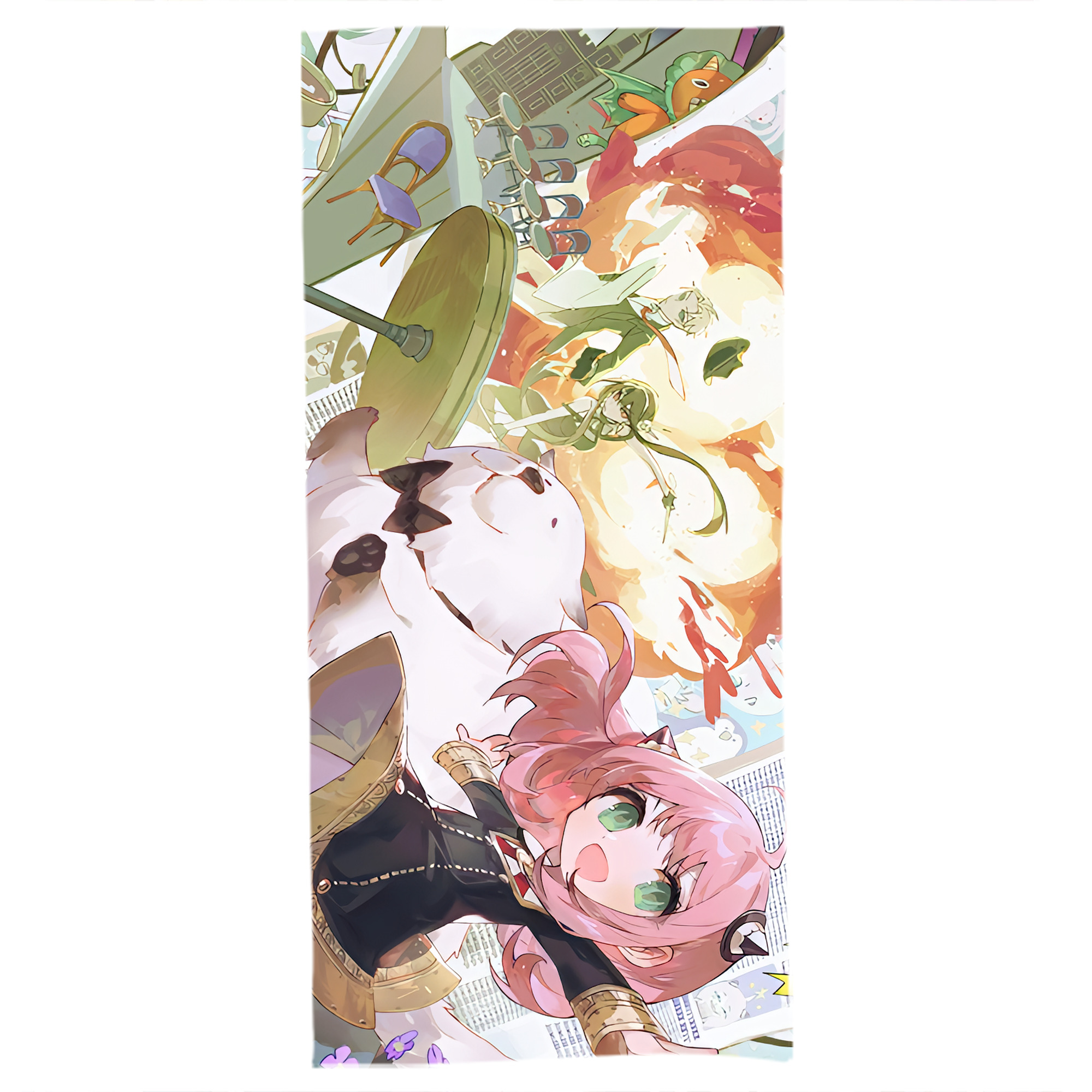 （画像用） SPY×FAMILY间谍家家酒 大判バスタオル 70×140cm 吸水速乾 柔らかい肌触り