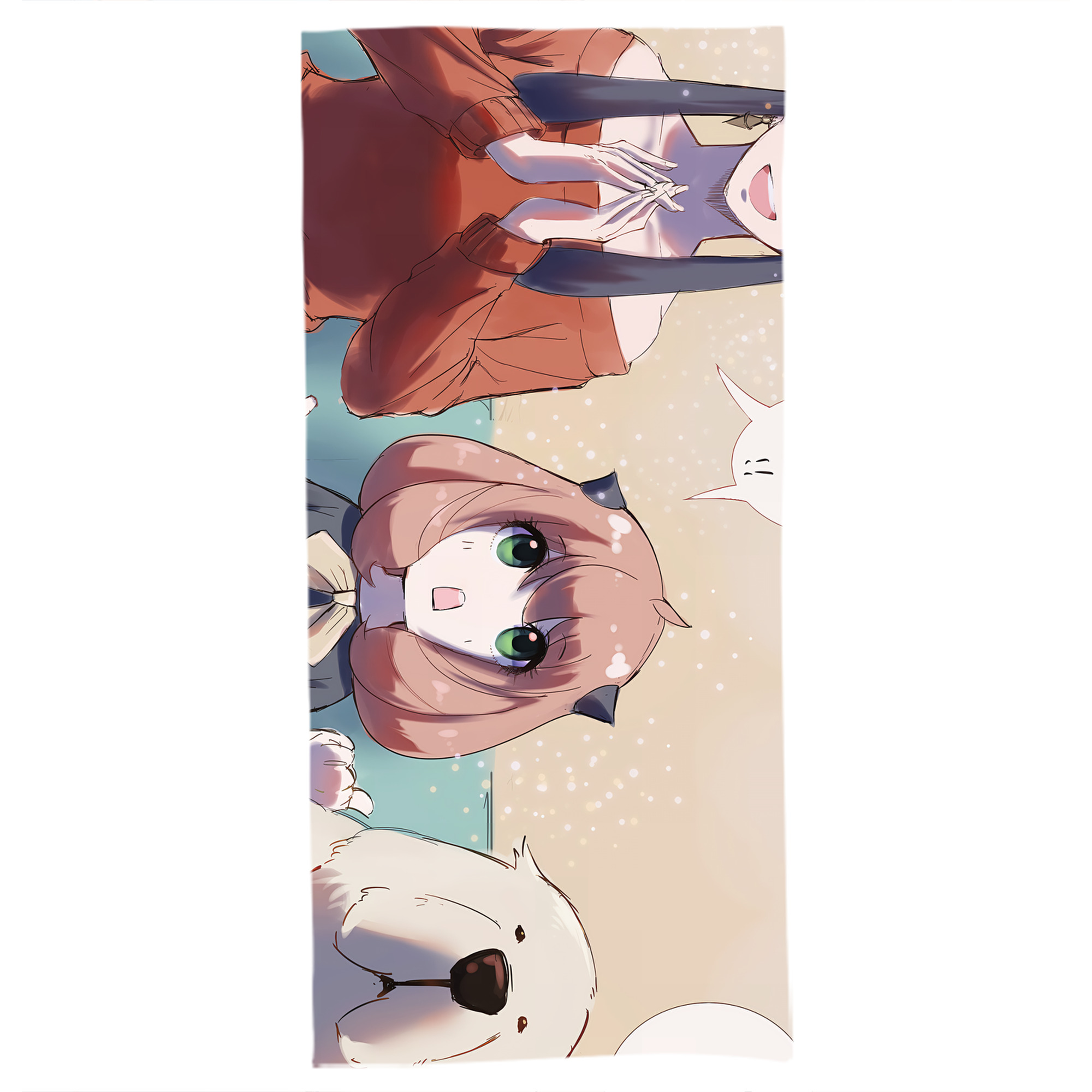 （画像用） SPY×FAMILY间谍家家酒 大判バスタオル 70×140cm 吸水速乾 柔らかい肌触り