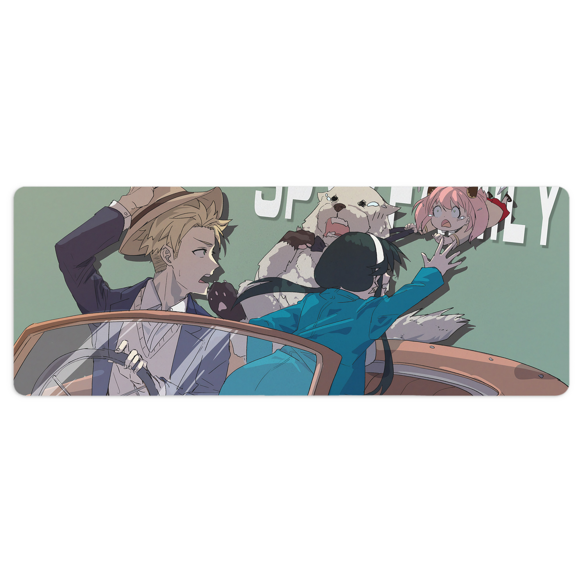 （画像用） SPY×FAMILY间谍家家酒 ステッチ加工 大判デスクマット／滑り止めマウスパッド