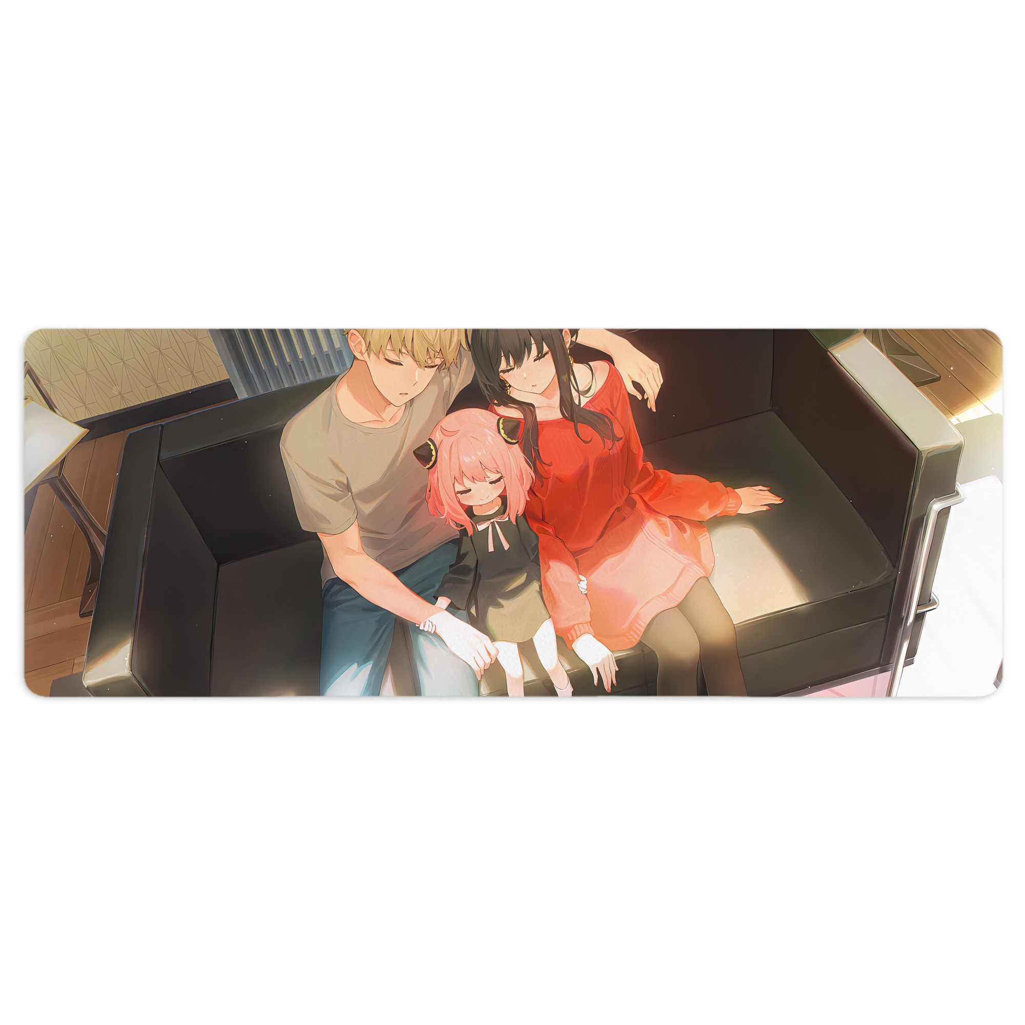 （画像用） SPY×FAMILY间谍家家酒 ステッチ加工 大判デスクマット／滑り止めマウスパッド