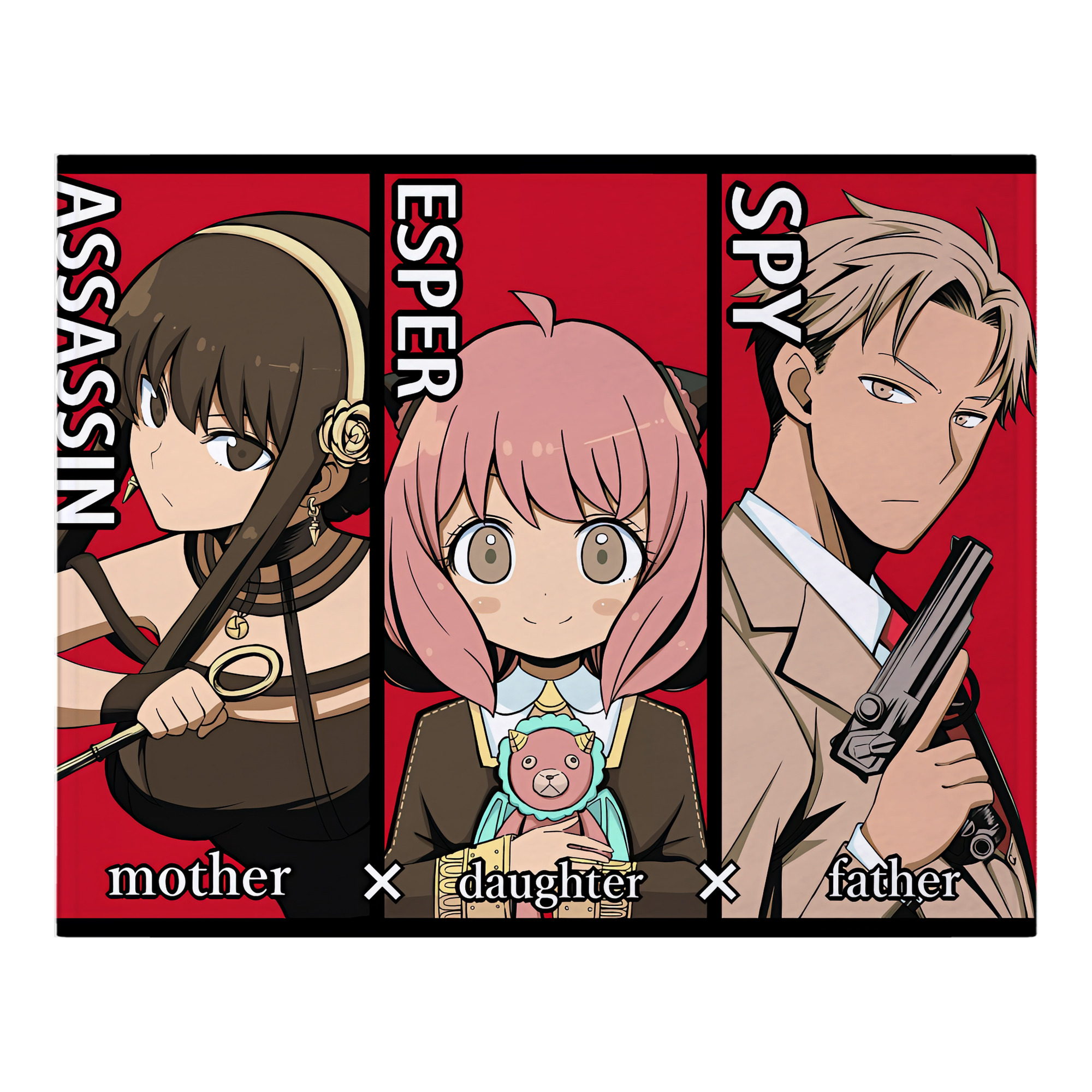 （画像用） SPY×FAMILY间谍家家酒 フランネルブランケット・多サイズ対応（横型）