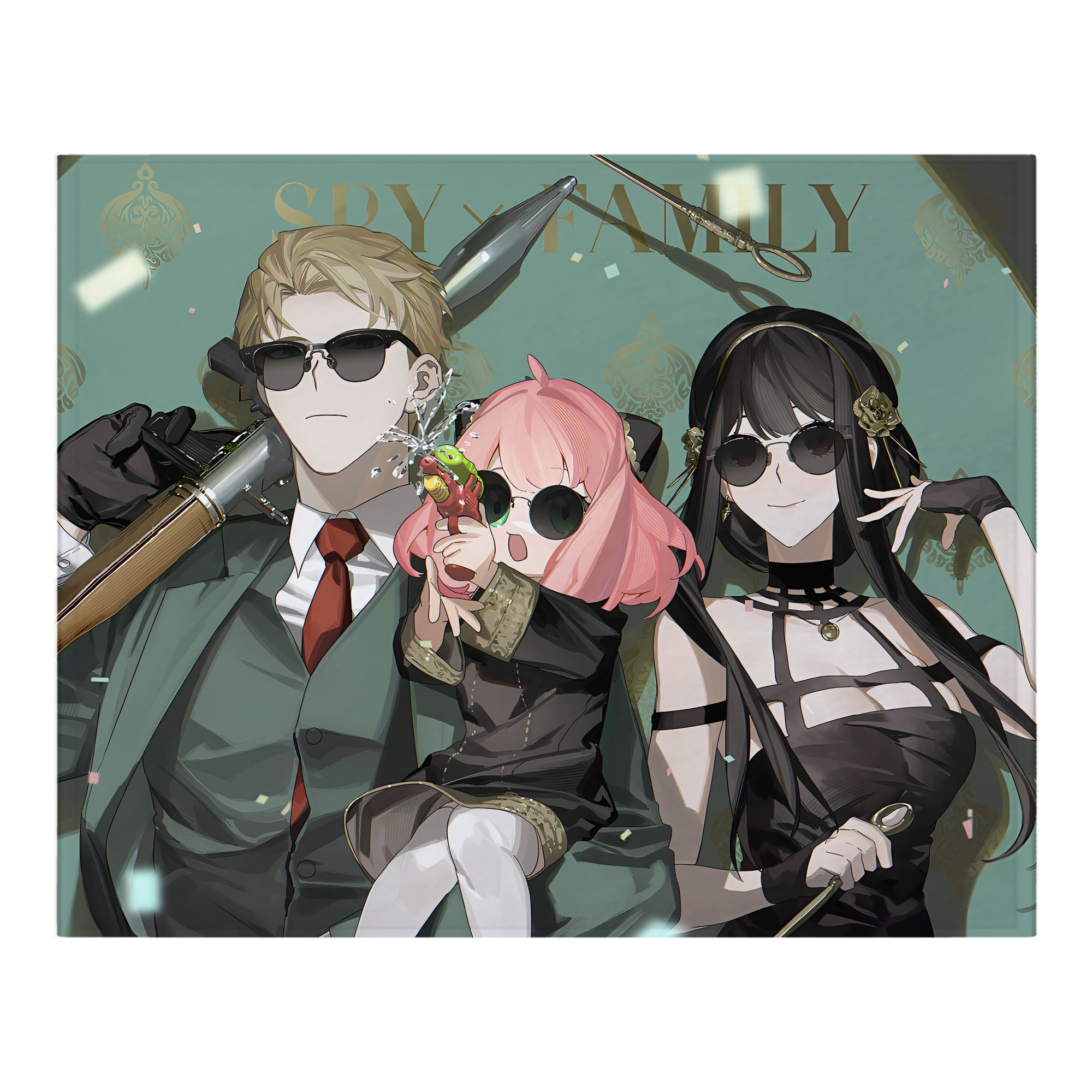 （画像用） SPY×FAMILY间谍家家酒 フランネルブランケット・多サイズ対応（横型）