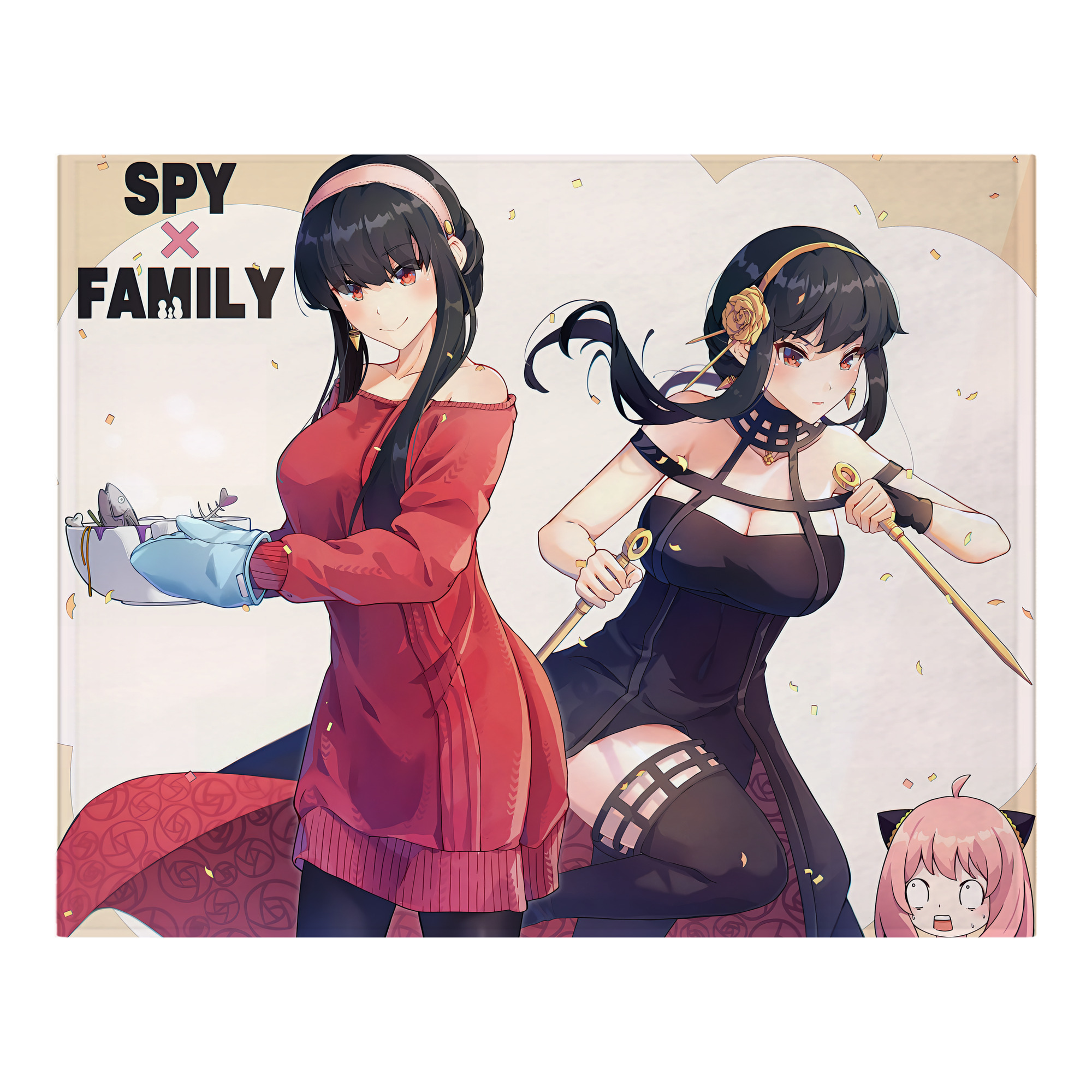 （画像用） SPY×FAMILY间谍家家酒 フランネルブランケット・多サイズ対応（横型）
