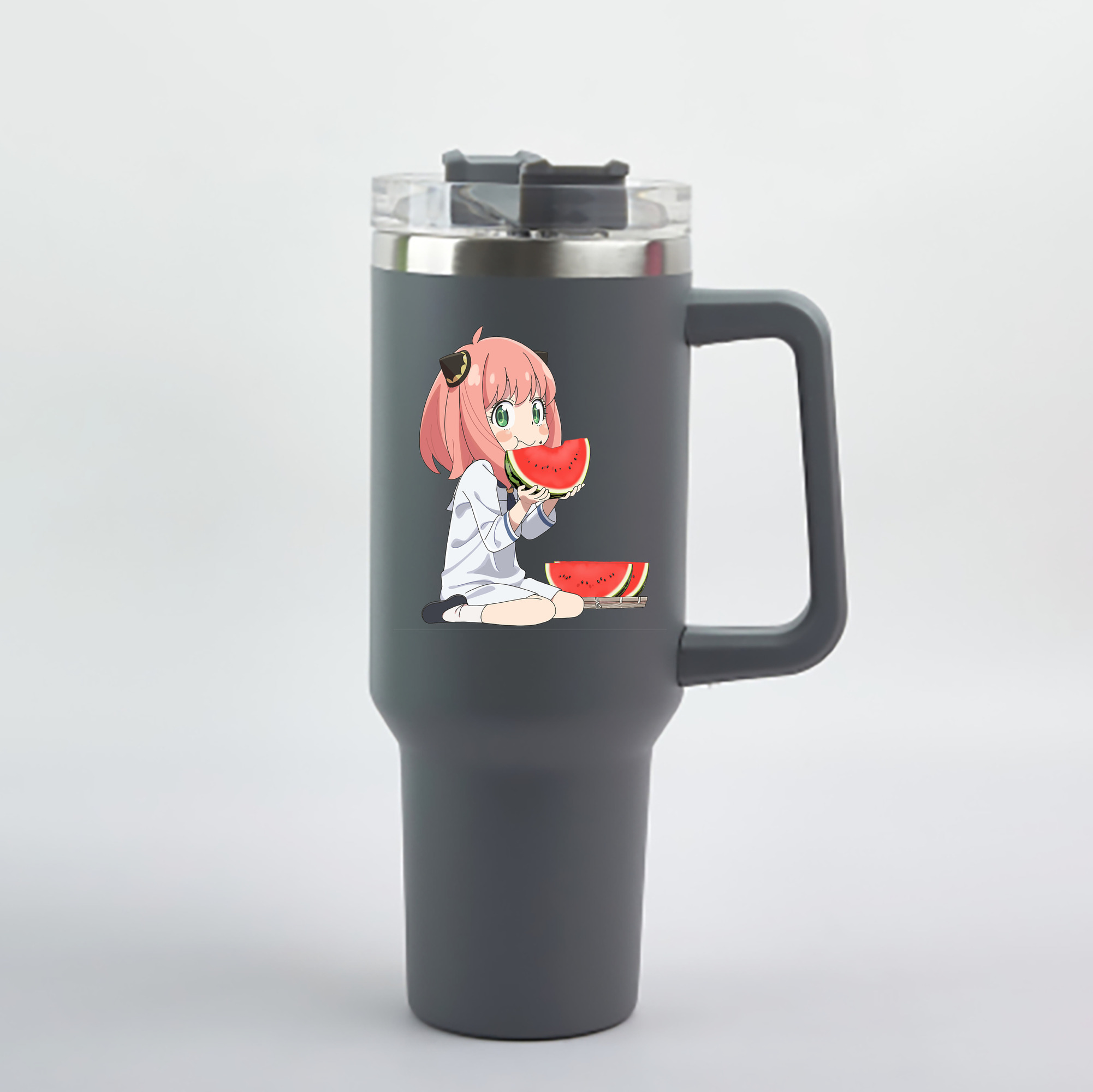 （画像用） SPY×FAMILY间谍家家酒 1200mL車用タンブラー - クリスタルステッカー（プラスチックストロー付き）