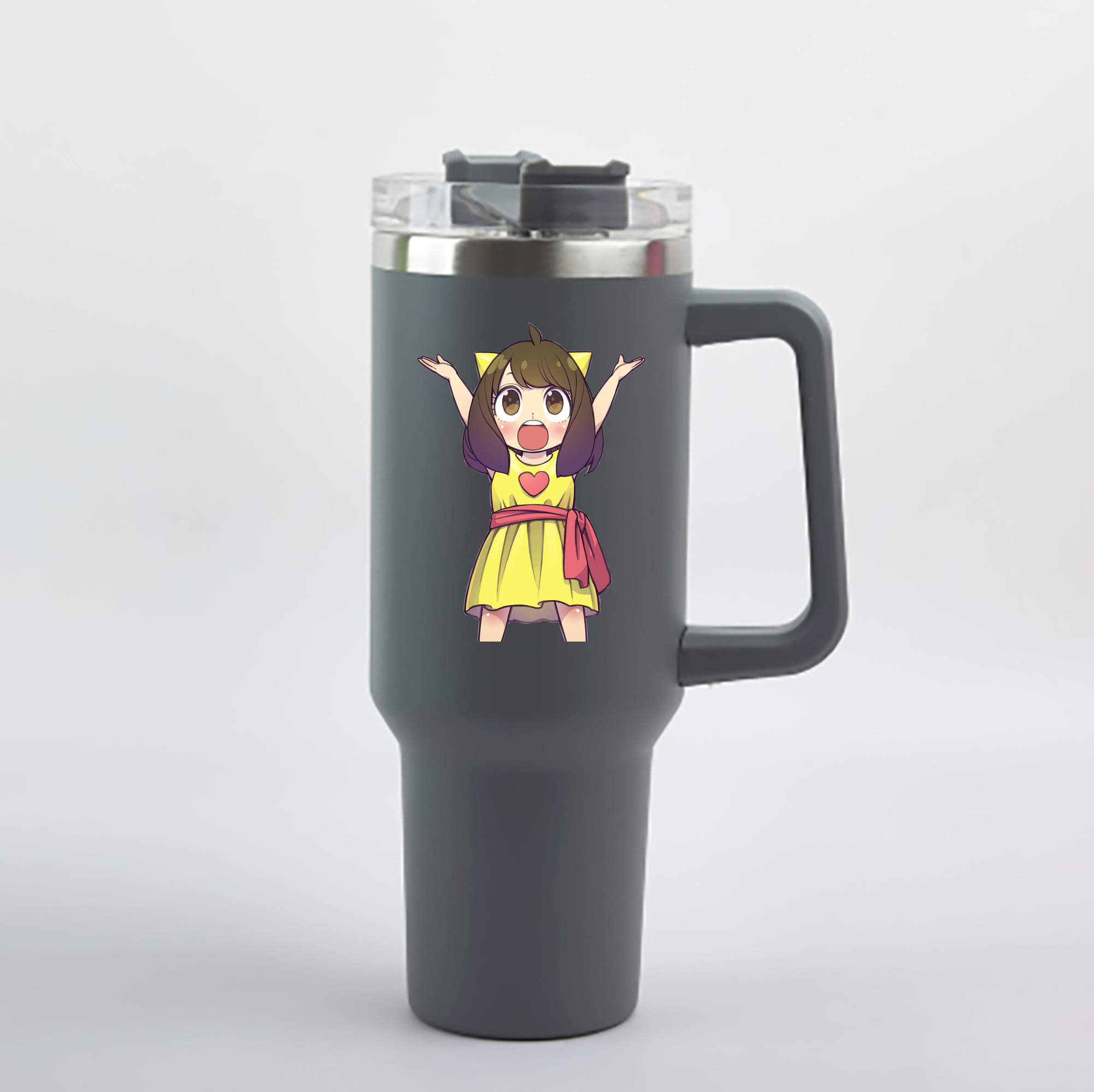 （画像用） SPY×FAMILY间谍家家酒 1200mL車用タンブラー - クリスタルステッカー（プラスチックストロー付き）