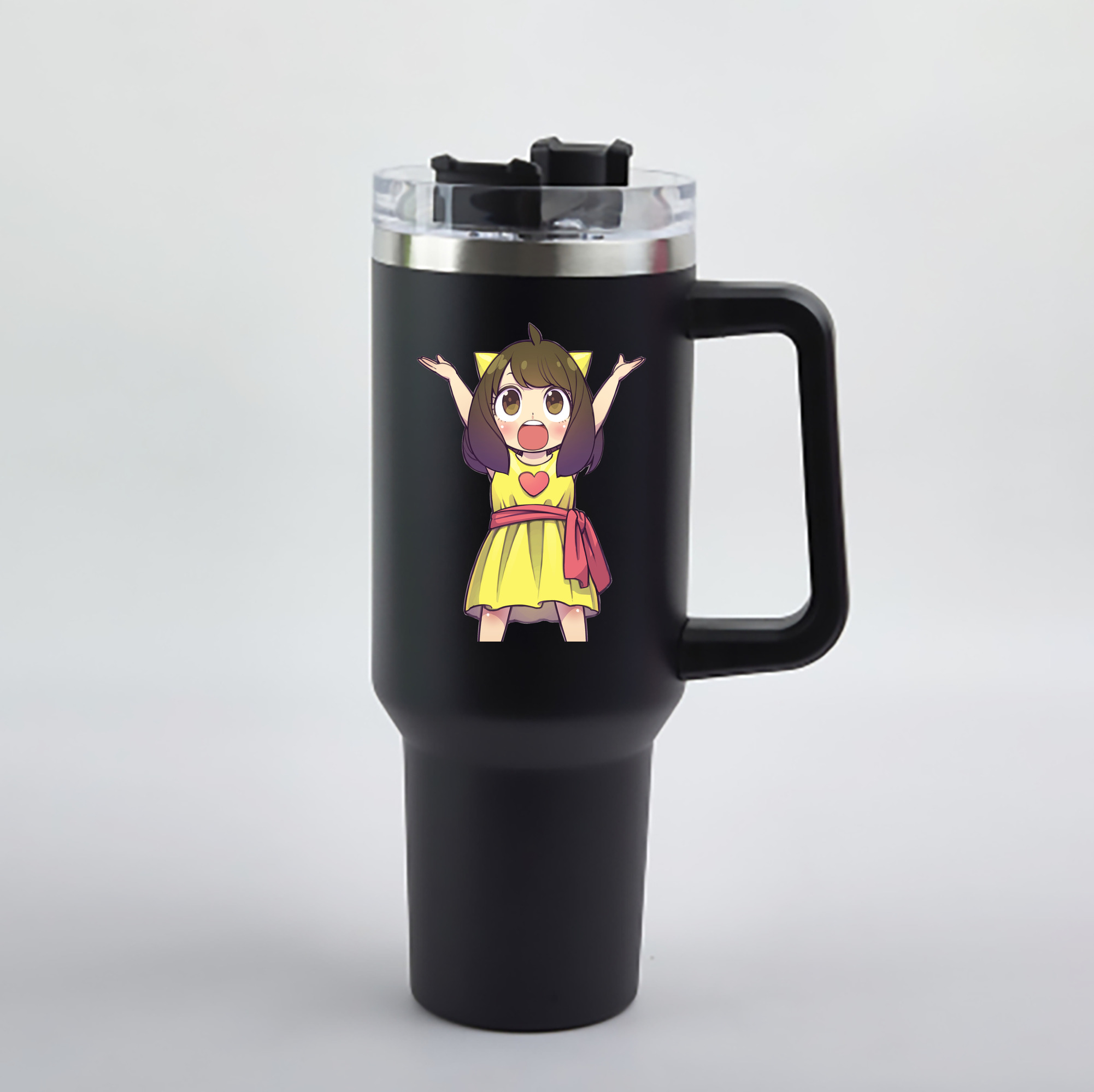 （画像用） SPY×FAMILY间谍家家酒 1200mL車用タンブラー - クリスタルステッカー（プラスチックストロー付き）