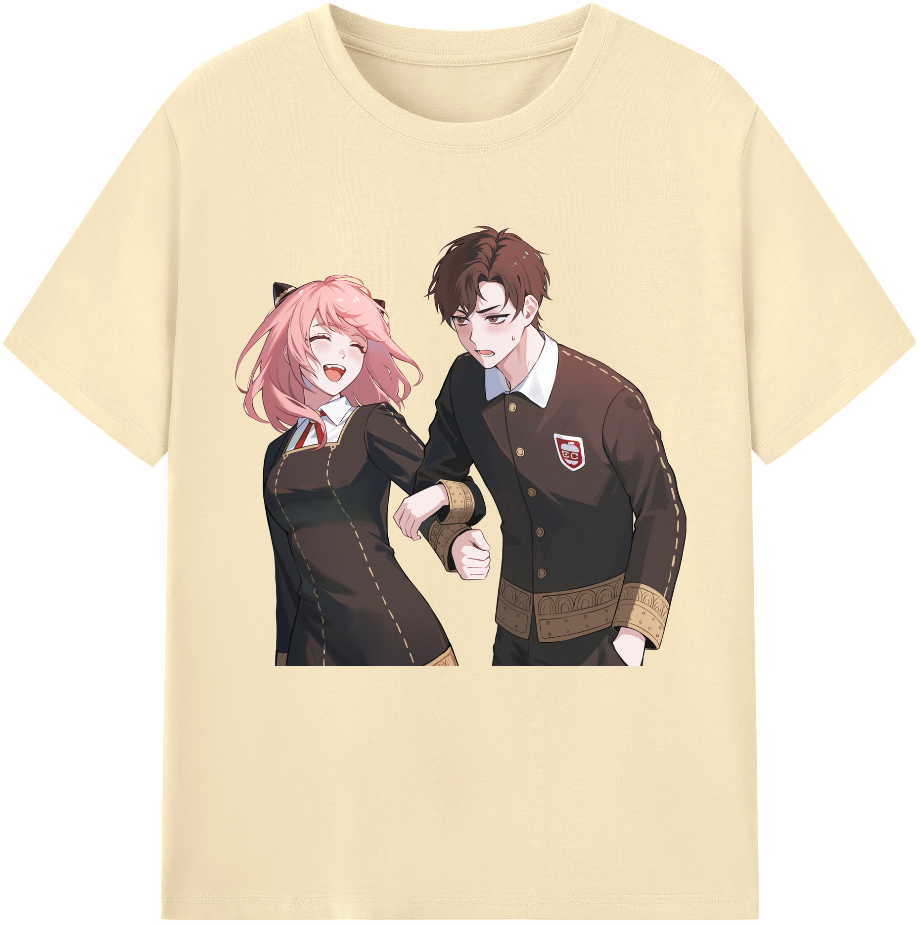 （画像用） SPY×FAMILY间谍家家酒 綿100％半袖Tシャツ（フロントプリント）
