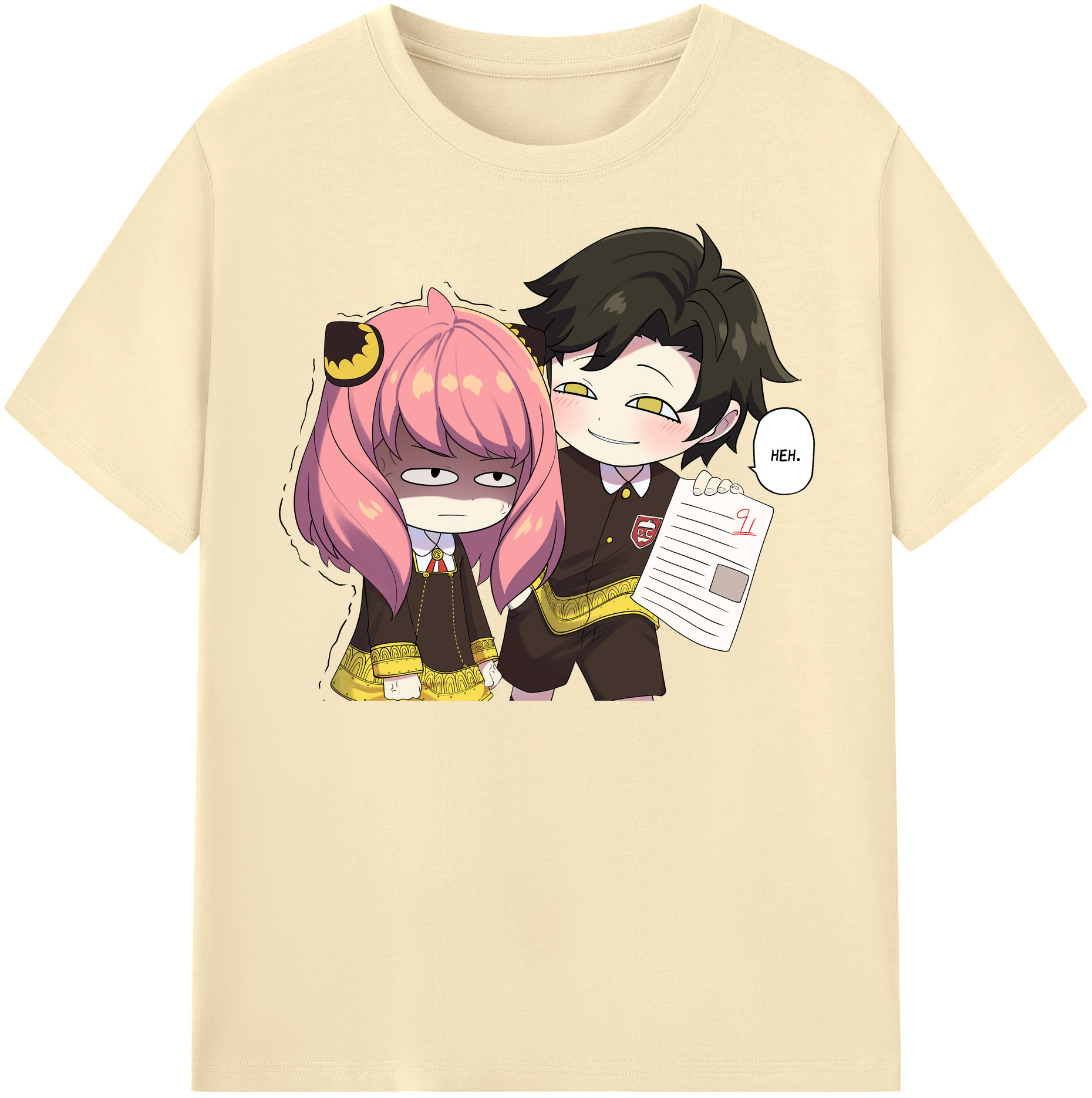 （画像用） SPY×FAMILY间谍家家酒 綿100％半袖Tシャツ（フロントプリント）
