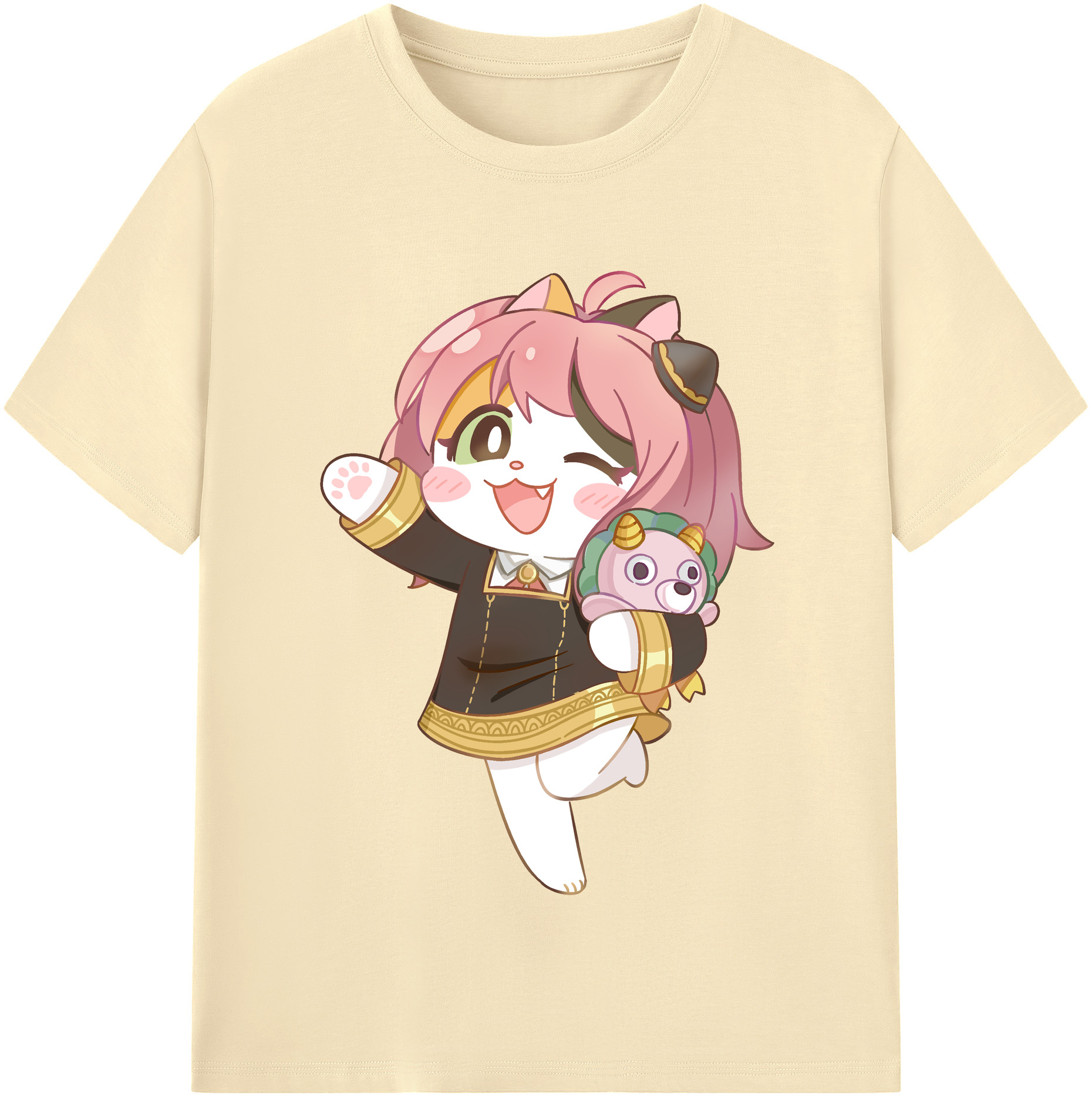（画像用） SPY×FAMILY间谍家家酒 綿100％半袖Tシャツ（フロントプリント）