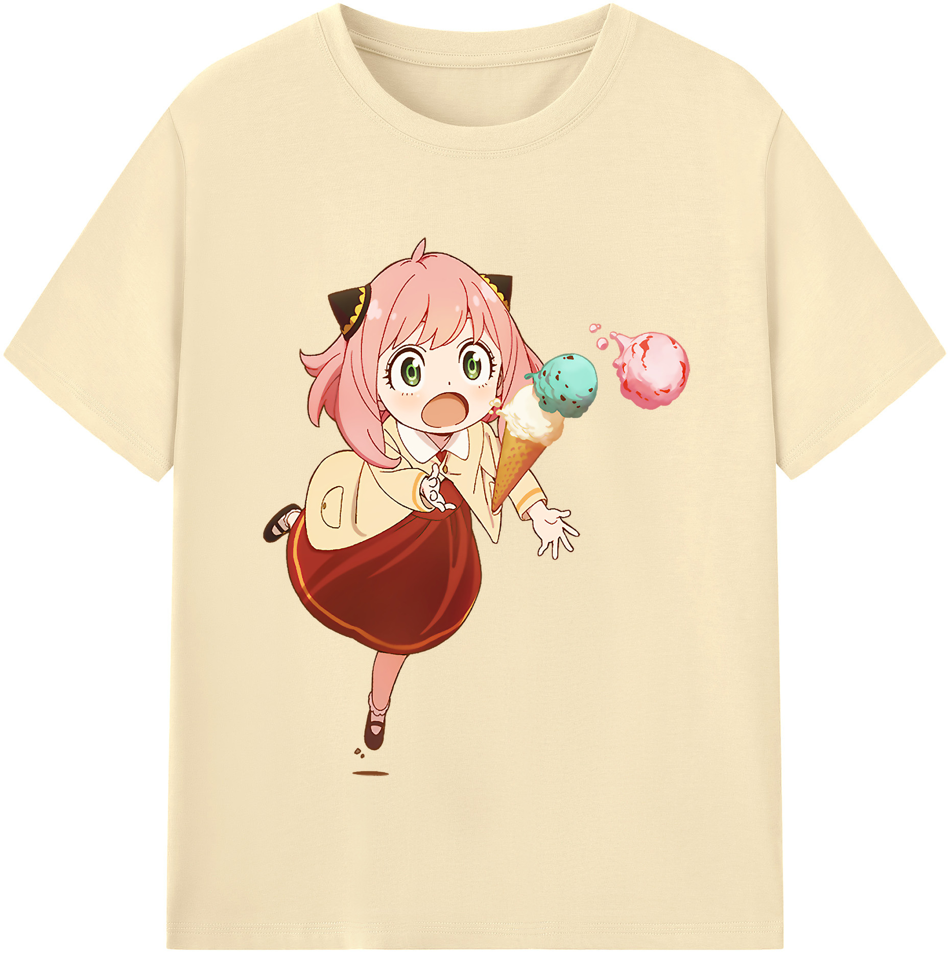 （画像用） SPY×FAMILY间谍家家酒 綿100％半袖Tシャツ（フロントプリント）