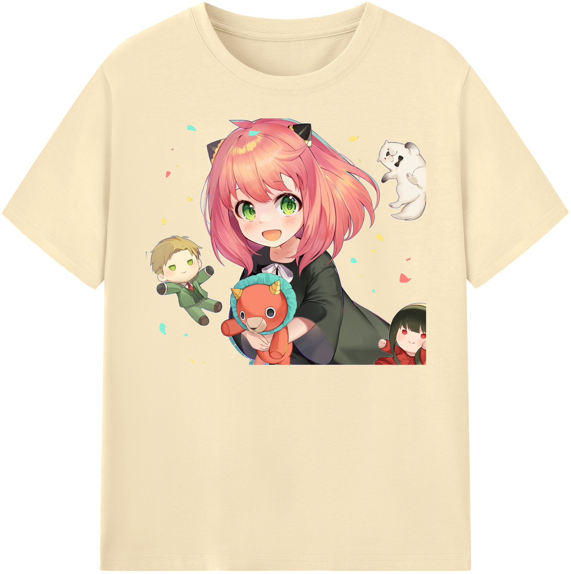 （画像用） SPY×FAMILY间谍家家酒 綿100％半袖Tシャツ（フロントプリント）