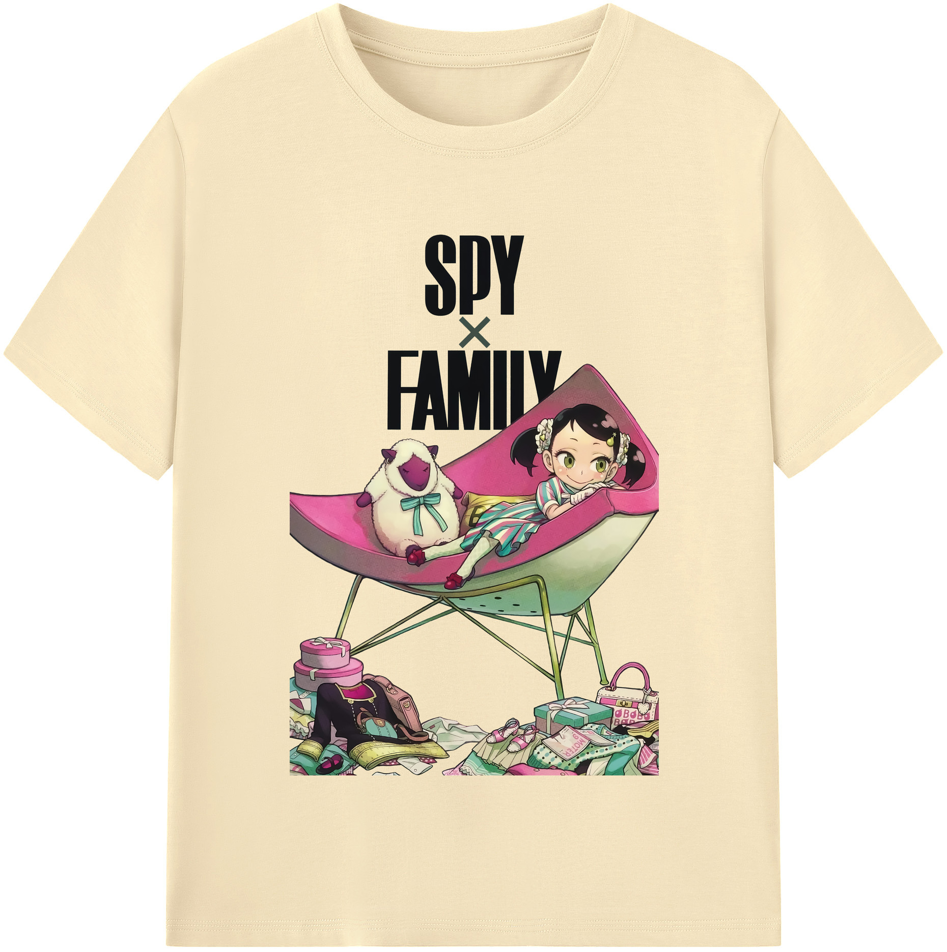 （画像用） SPY×FAMILY间谍家家酒 綿100％半袖Tシャツ（フロントプリント）