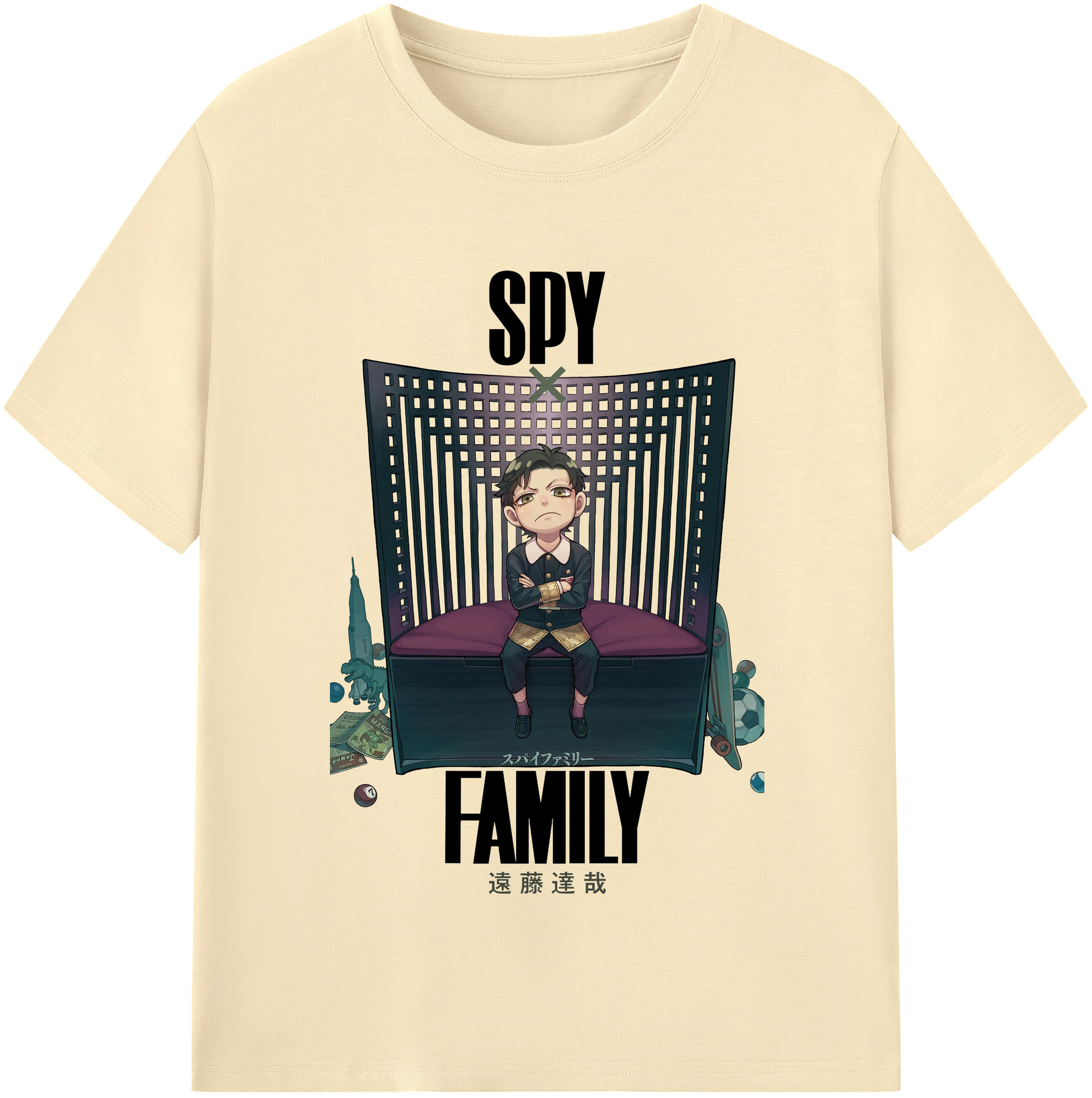 （画像用） SPY×FAMILY间谍家家酒 綿100％半袖Tシャツ（フロントプリント）