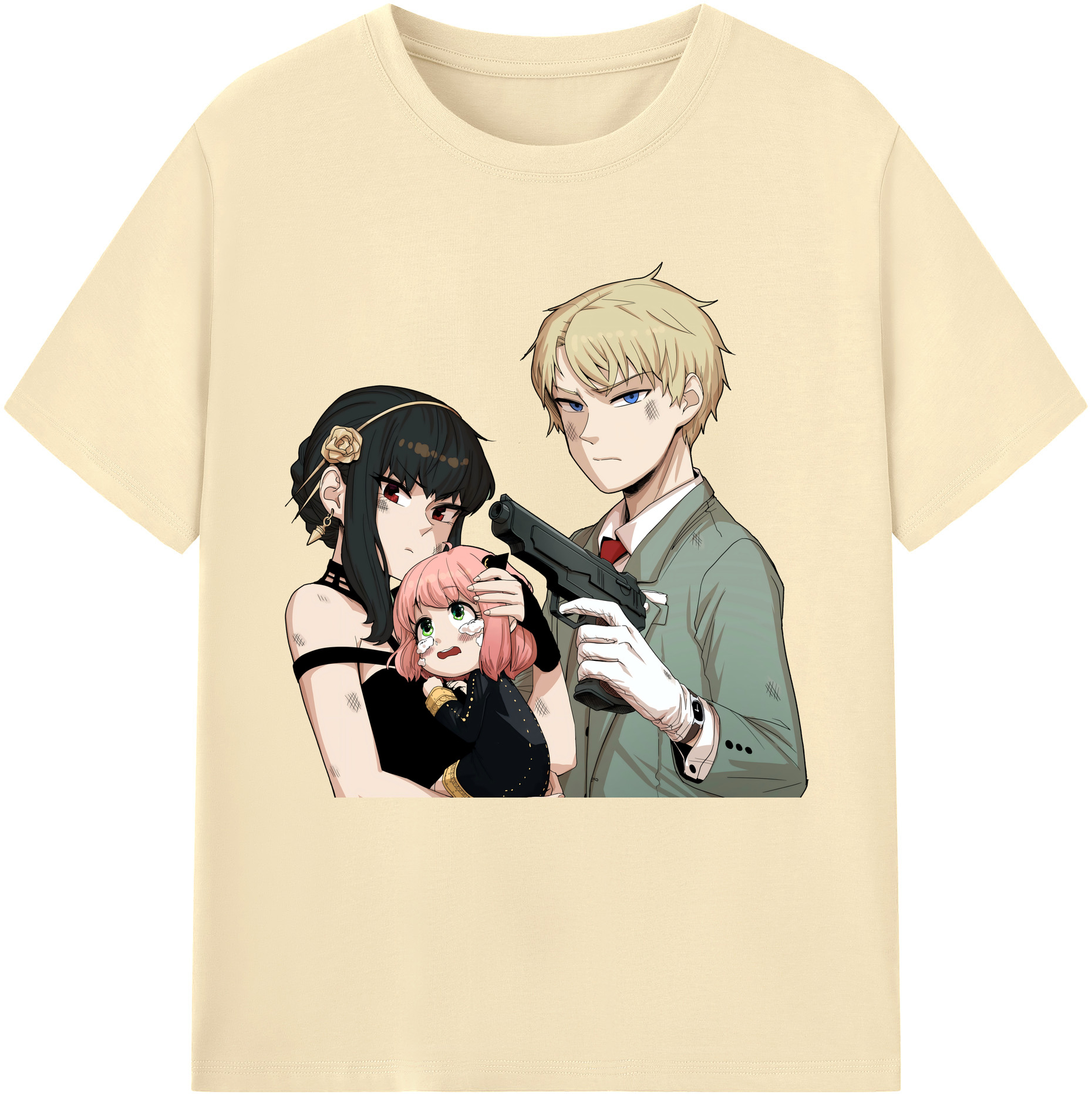 （画像用） SPY×FAMILY间谍家家酒 綿100％半袖Tシャツ（フロントプリント）