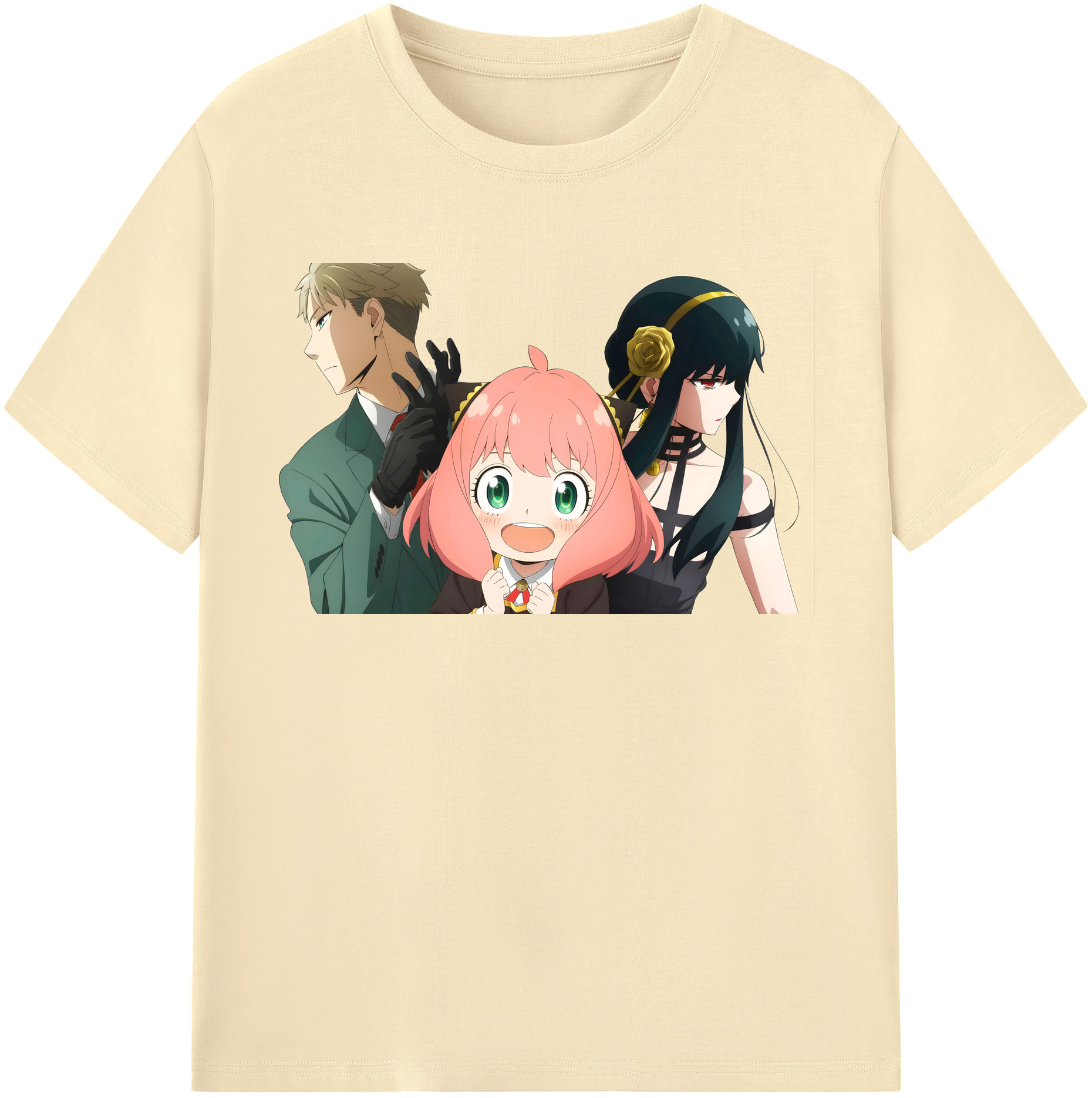 （画像用） SPY×FAMILY间谍家家酒 綿100％半袖Tシャツ（フロントプリント）