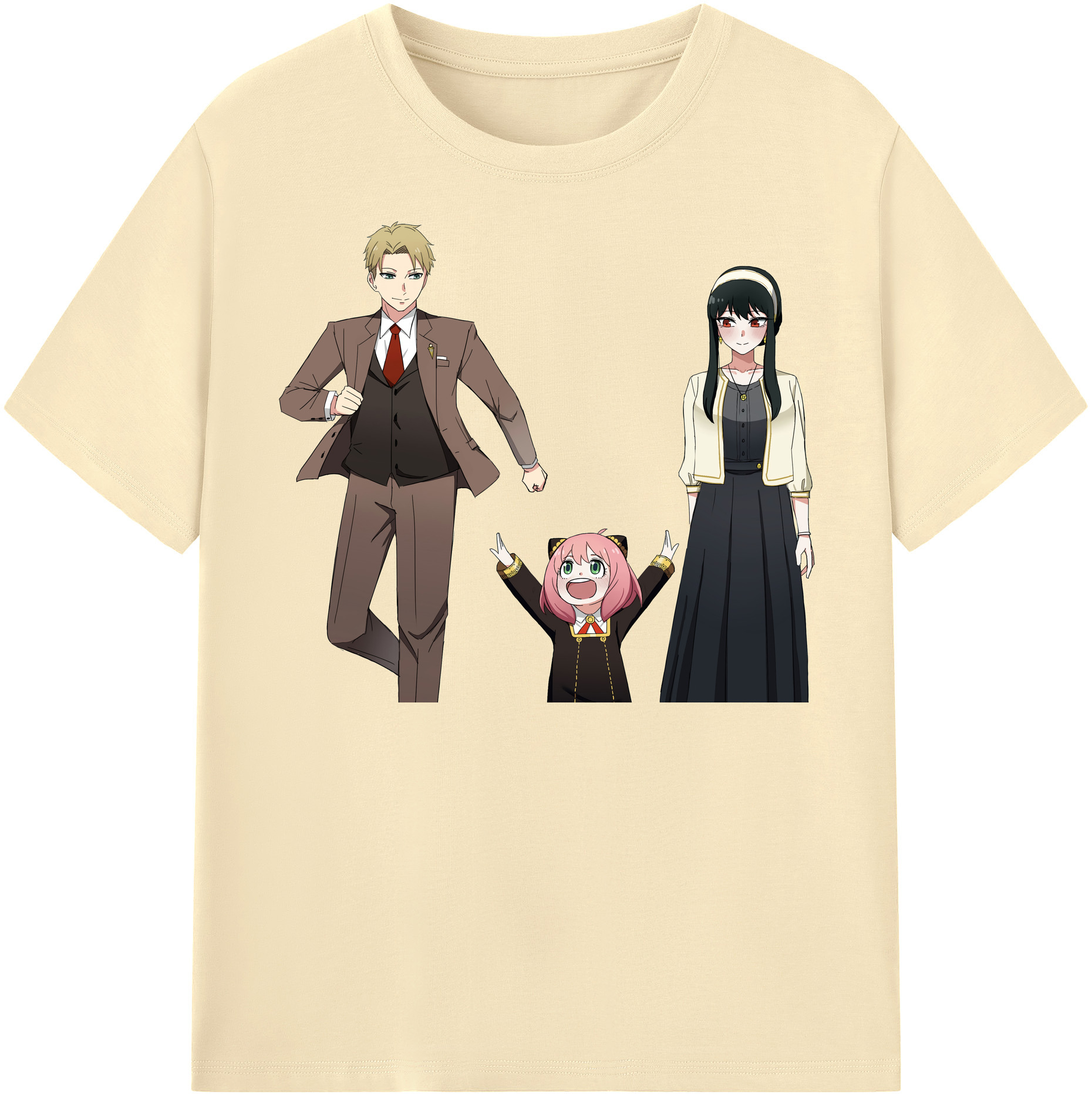 （画像用） SPY×FAMILY间谍家家酒 綿100％半袖Tシャツ（フロントプリント）
