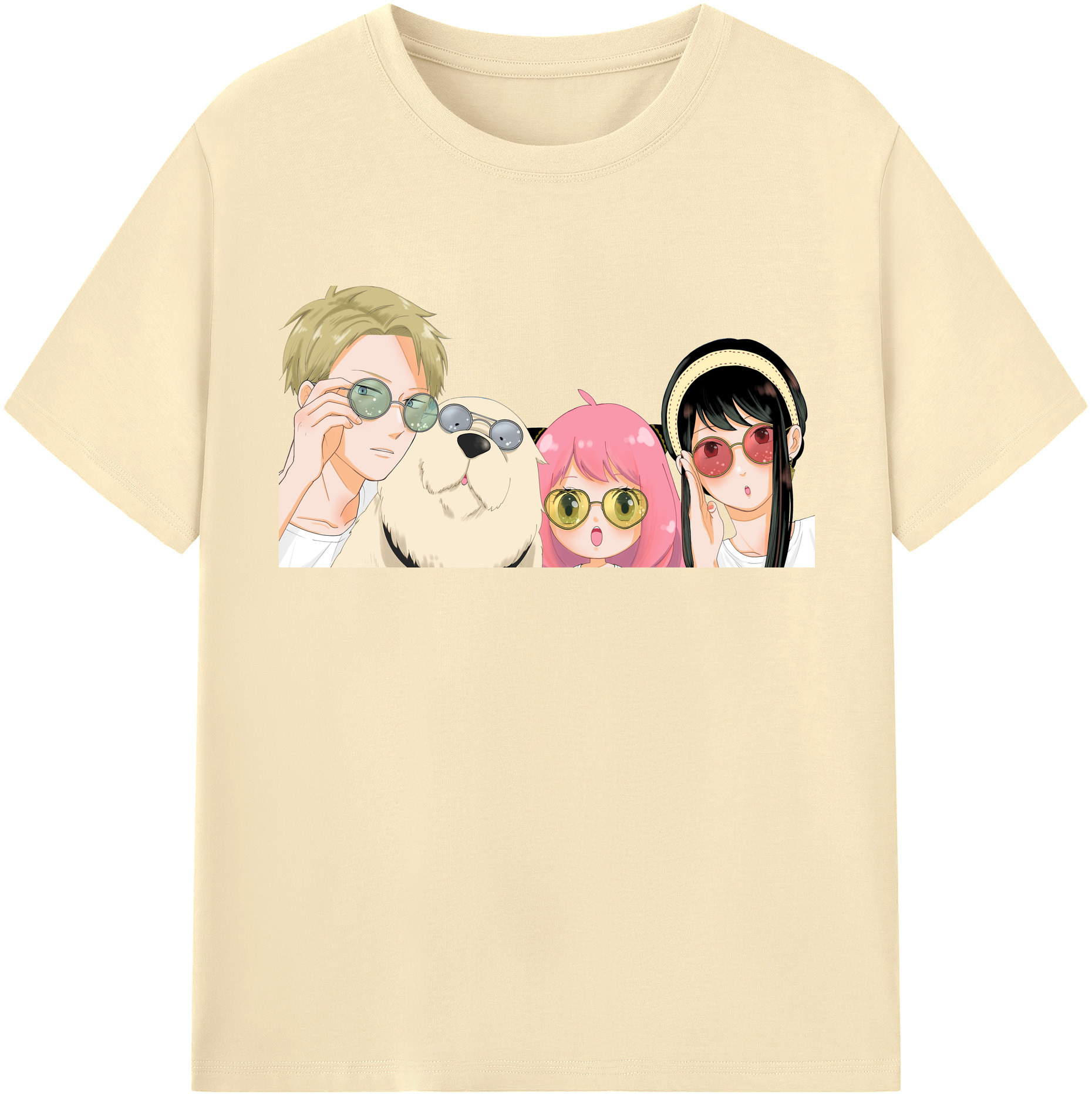 （画像用） SPY×FAMILY间谍家家酒 綿100％半袖Tシャツ（フロントプリント）