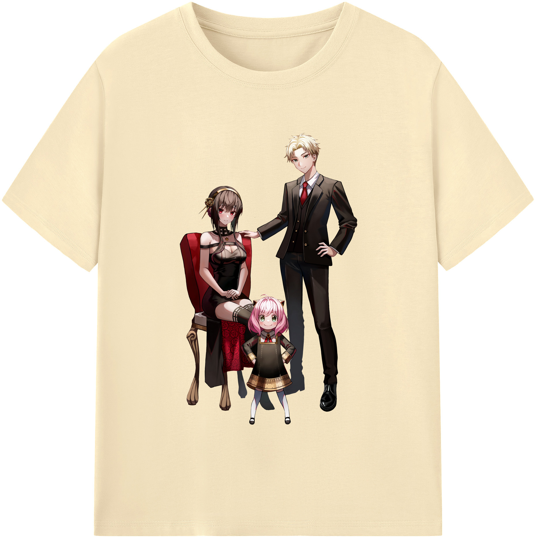 （画像用） SPY×FAMILY间谍家家酒 綿100％半袖Tシャツ（フロントプリント）