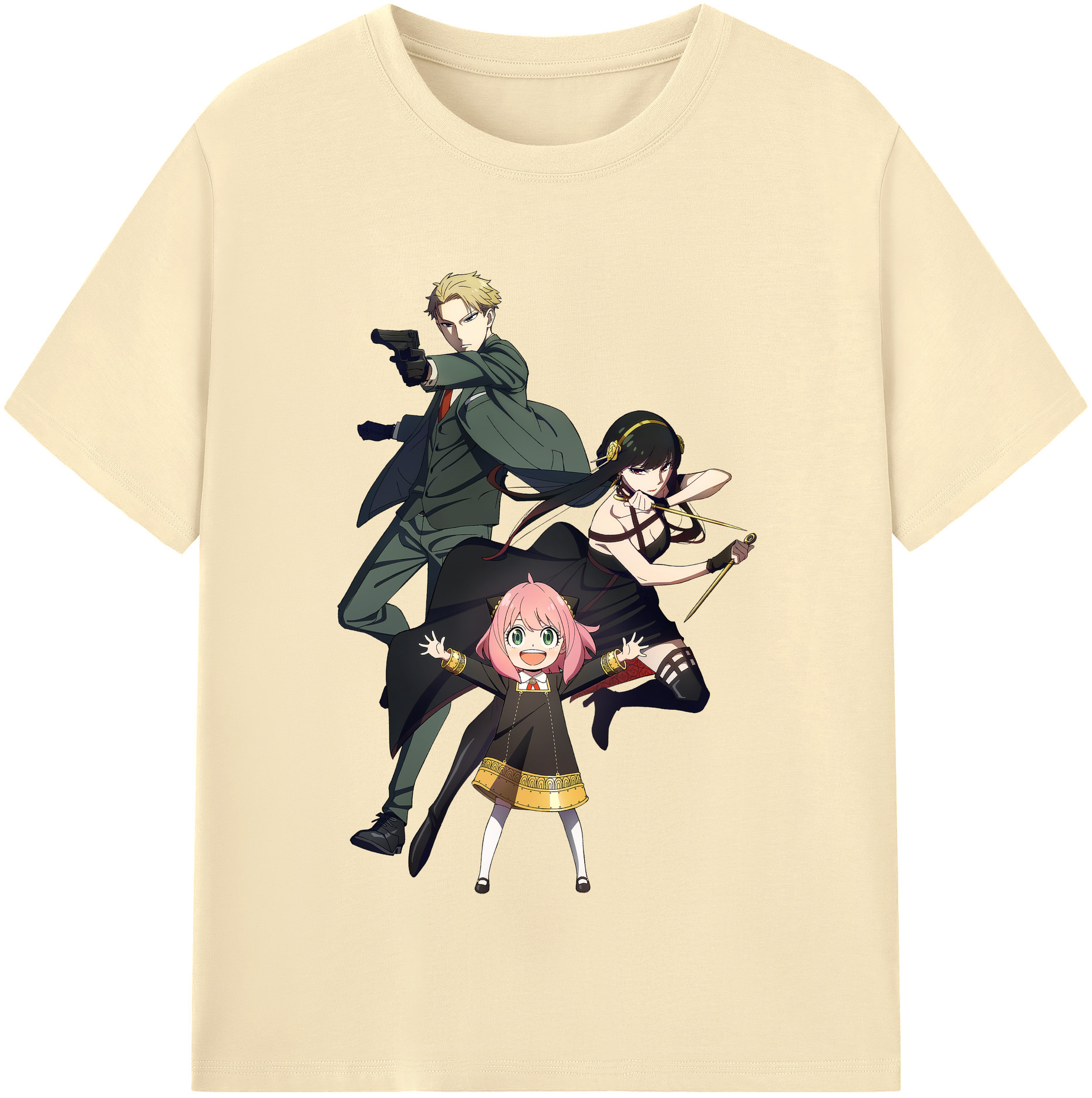 （画像用） SPY×FAMILY间谍家家酒 綿100％半袖Tシャツ（フロントプリント）
