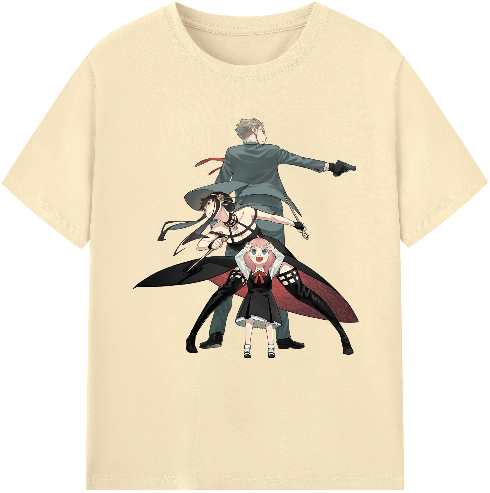 （画像用） SPY×FAMILY间谍家家酒 綿100％半袖Tシャツ（フロントプリント）