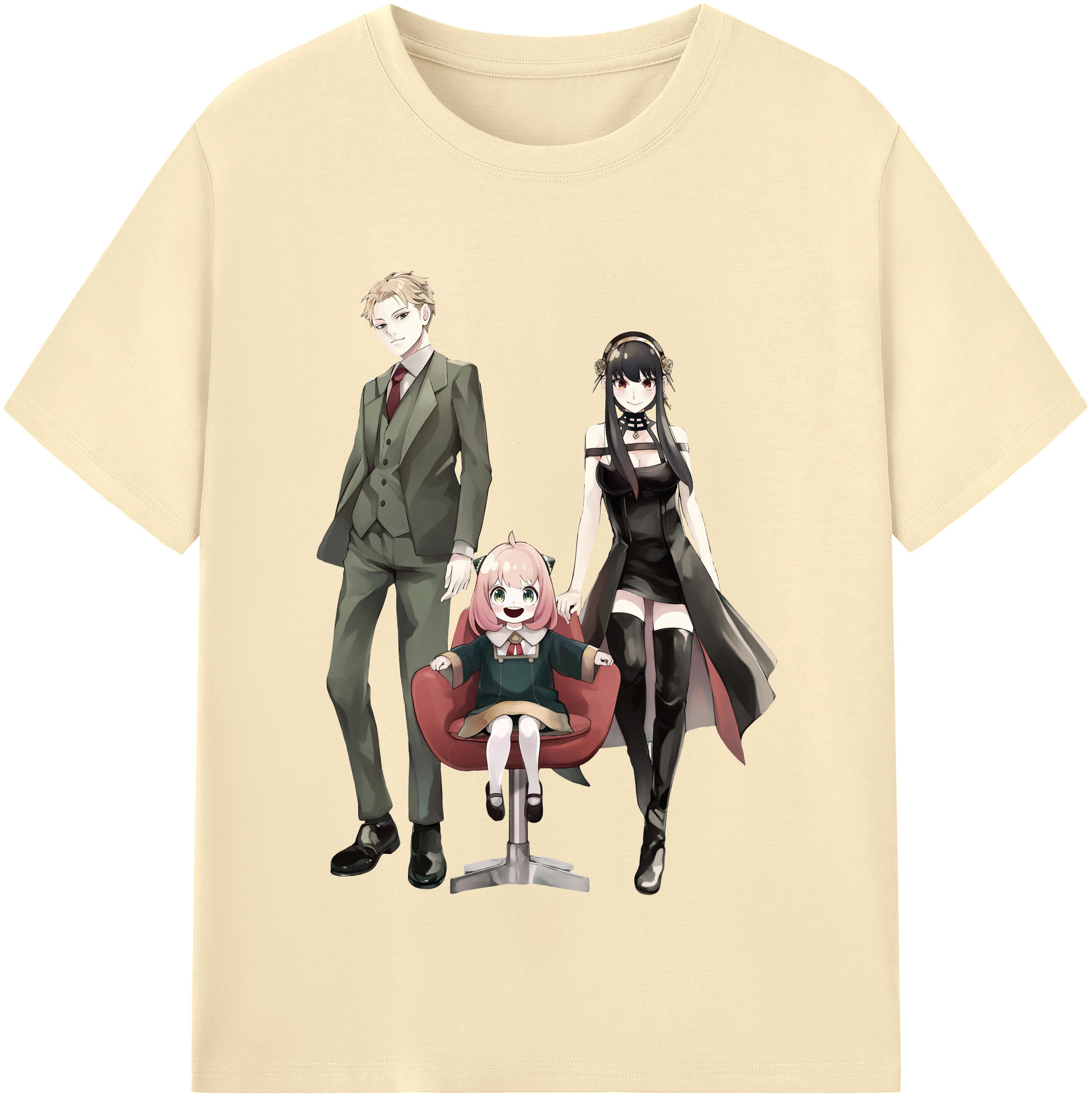 （画像用） SPY×FAMILY间谍家家酒 綿100％半袖Tシャツ（フロントプリント）