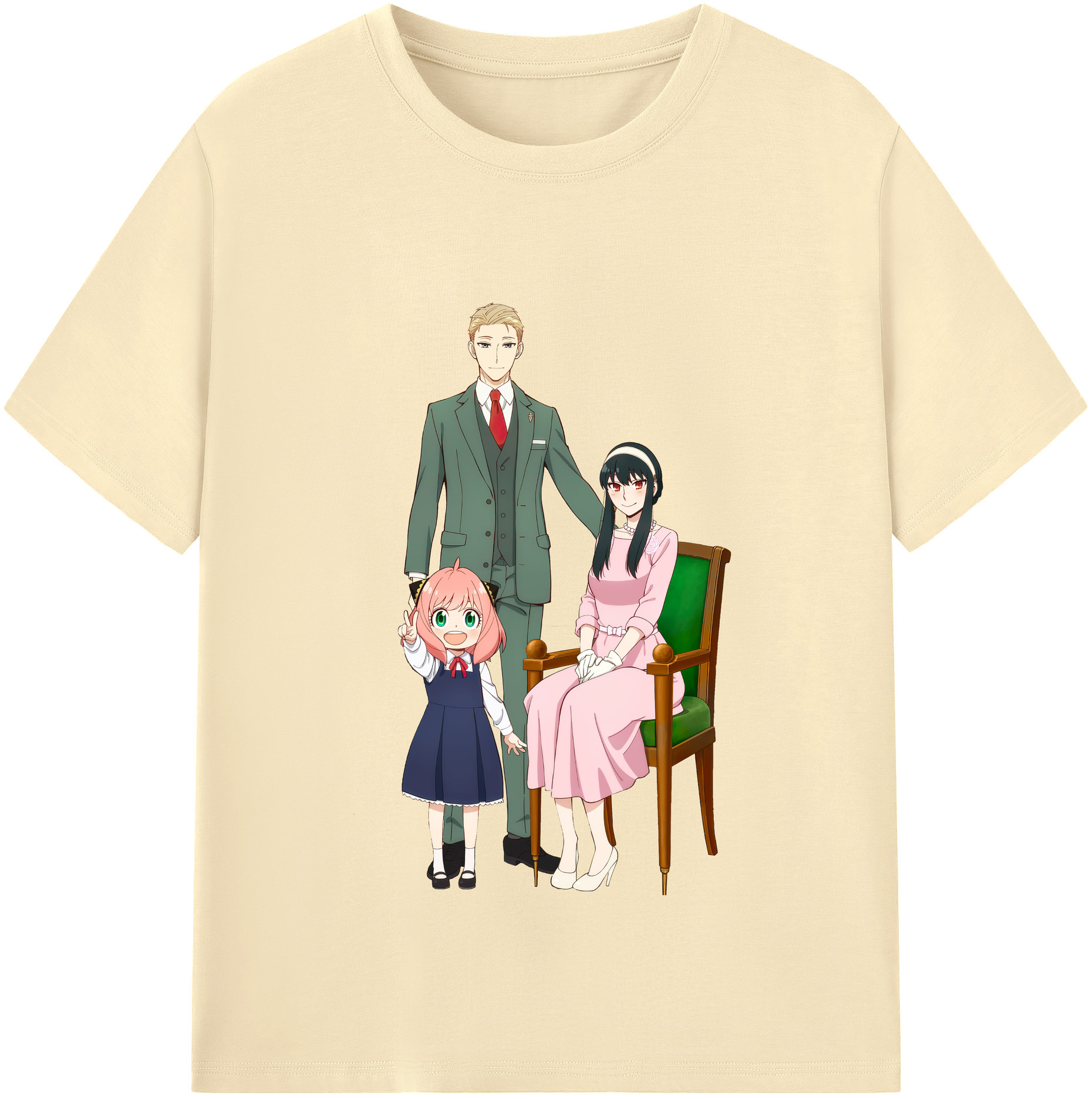（画像用） SPY×FAMILY间谍家家酒 綿100％半袖Tシャツ（フロントプリント）