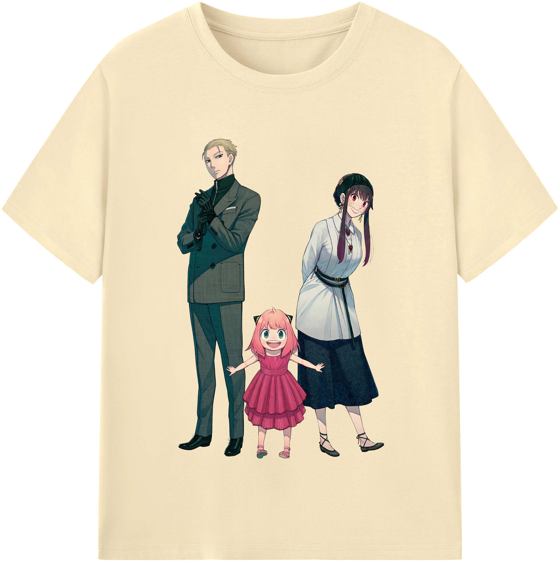 （画像用） SPY×FAMILY间谍家家酒 綿100％半袖Tシャツ（フロントプリント）