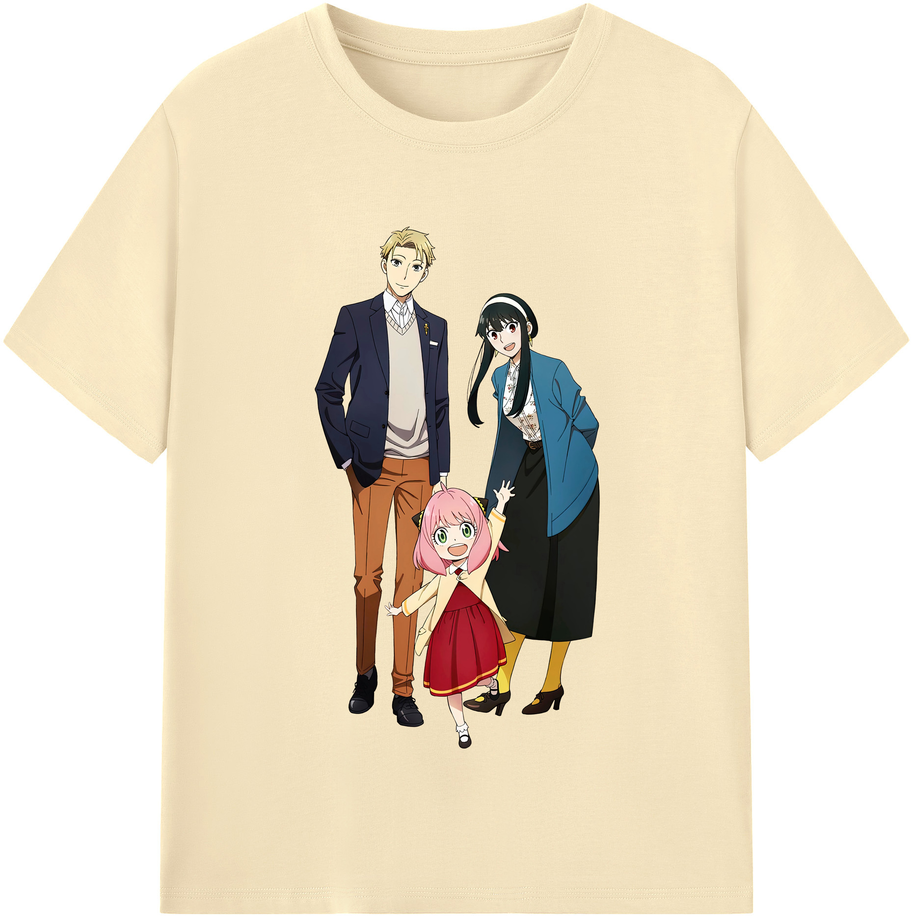 （画像用） SPY×FAMILY间谍家家酒 綿100％半袖Tシャツ（フロントプリント）