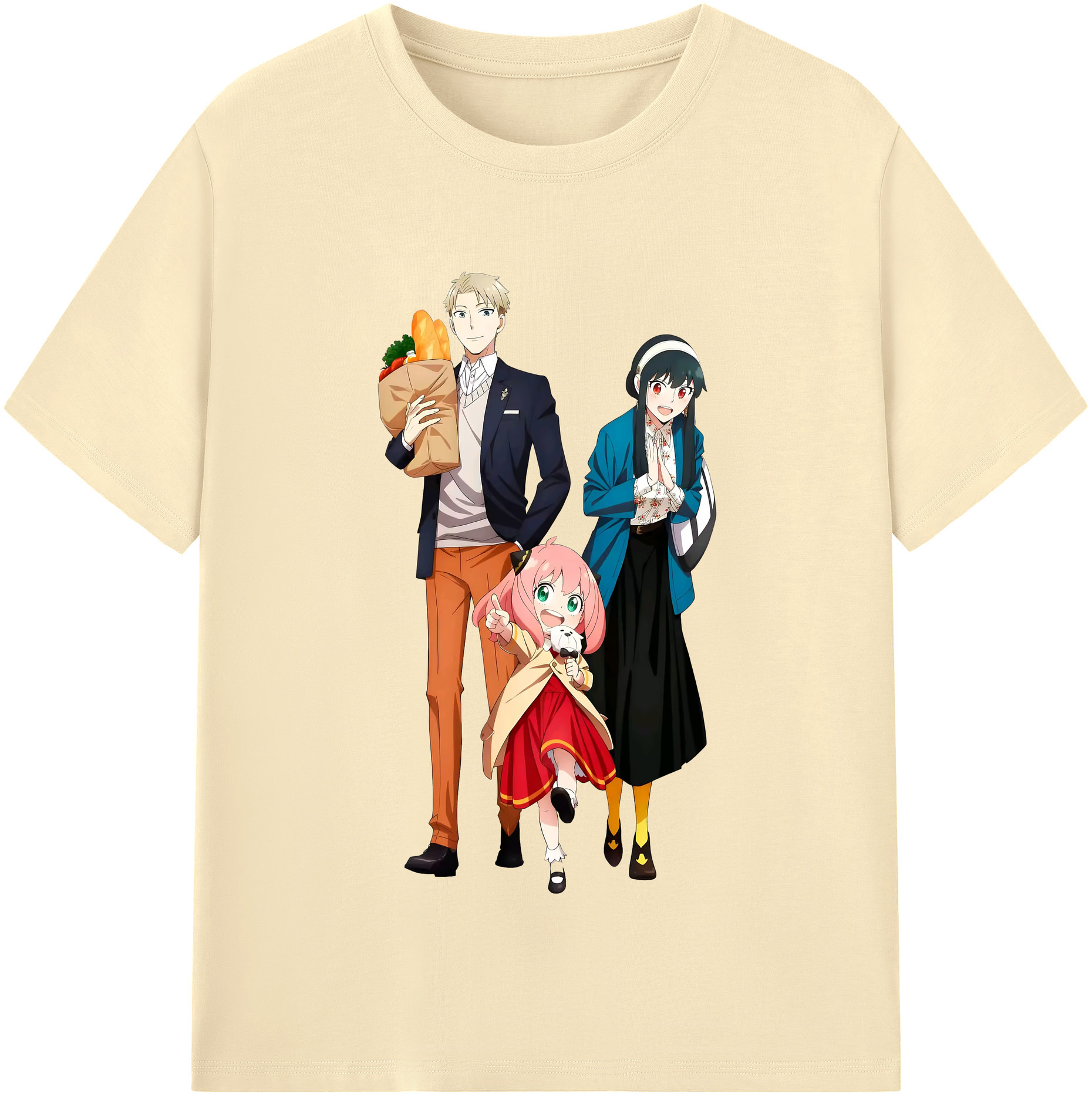 （画像用） SPY×FAMILY间谍家家酒 綿100％半袖Tシャツ（フロントプリント）