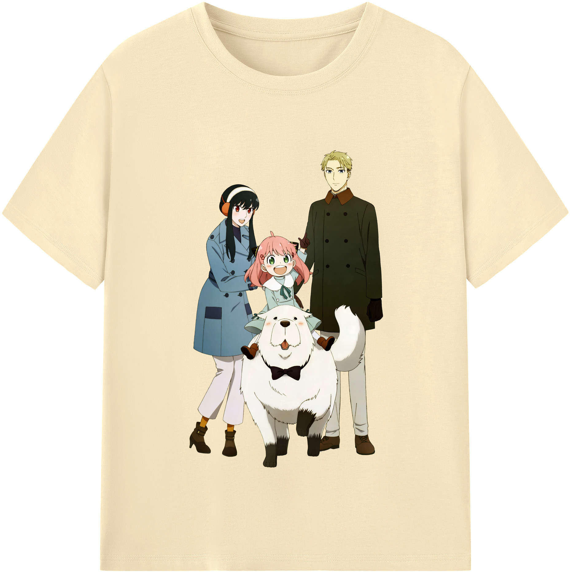 （画像用） SPY×FAMILY间谍家家酒 綿100％半袖Tシャツ（フロントプリント）