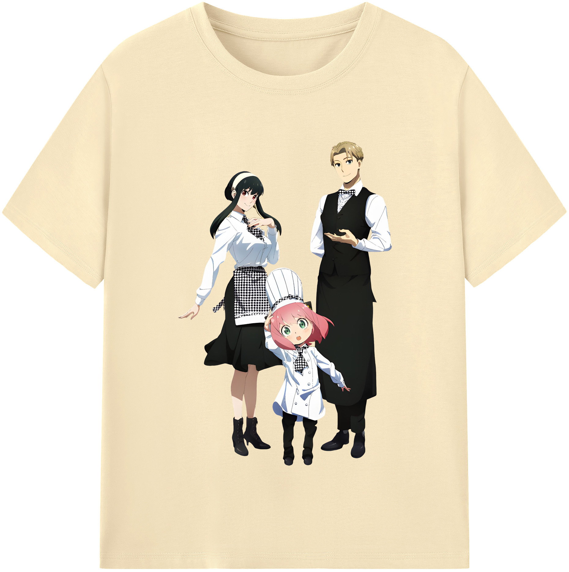 （画像用） SPY×FAMILY间谍家家酒 綿100％半袖Tシャツ（フロントプリント）