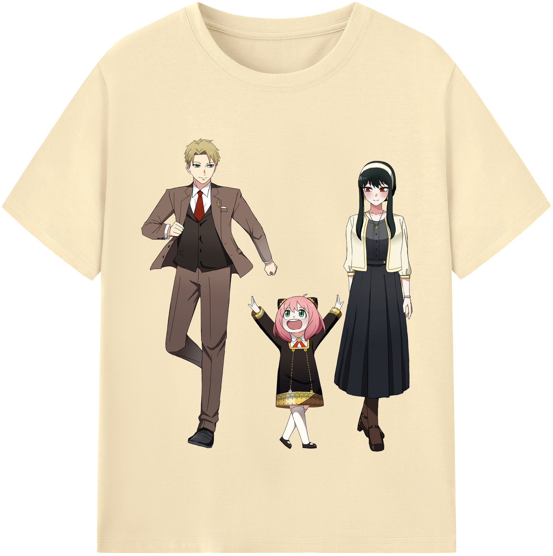 （画像用） SPY×FAMILY间谍家家酒 綿100％半袖Tシャツ（フロントプリント）