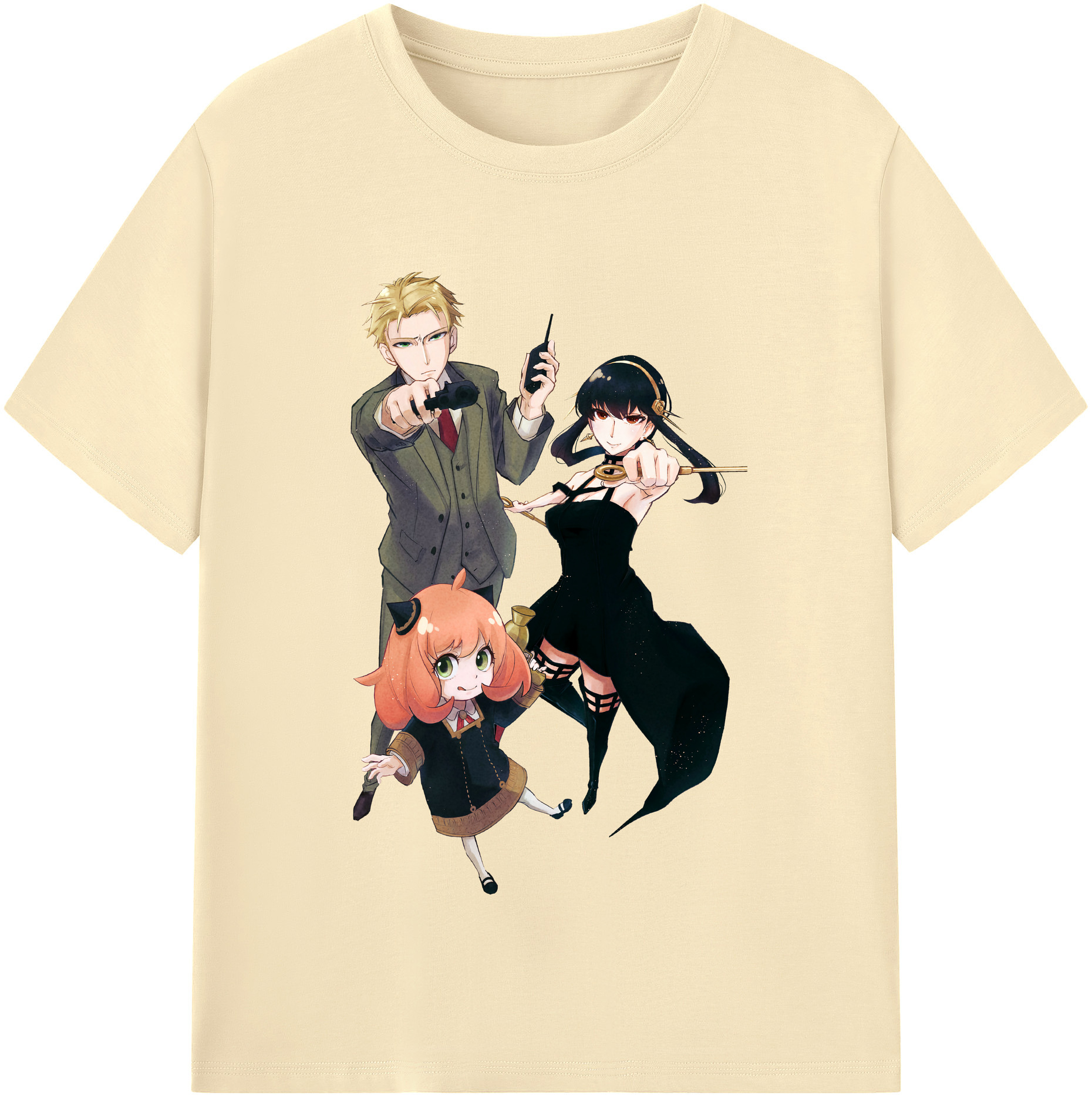 （画像用） SPY×FAMILY间谍家家酒 綿100％半袖Tシャツ（フロントプリント）