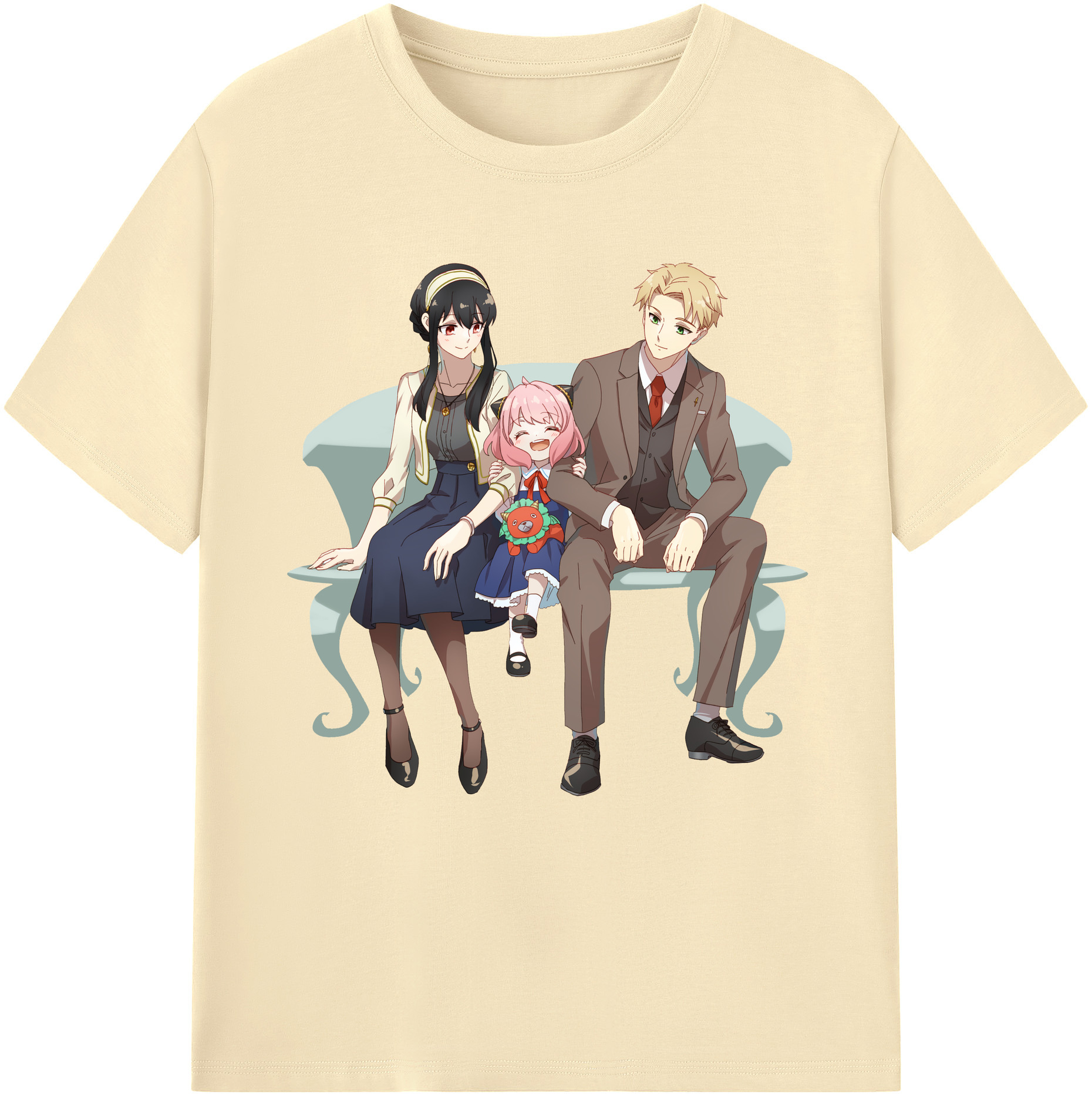 （画像用） SPY×FAMILY间谍家家酒 綿100％半袖Tシャツ（フロントプリント）