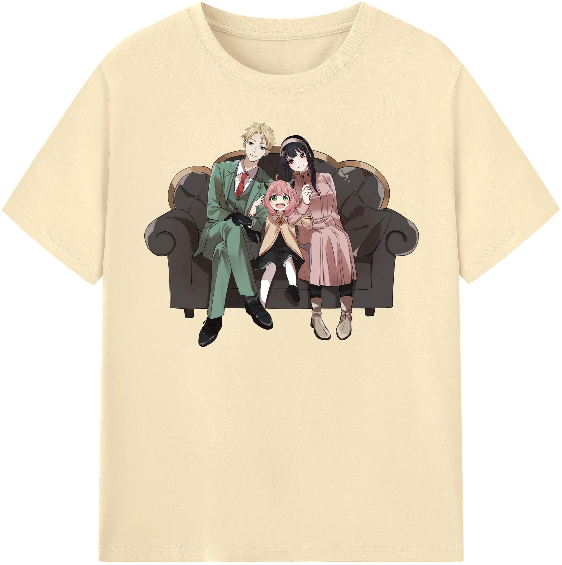 （画像用） SPY×FAMILY间谍家家酒 綿100％半袖Tシャツ（フロントプリント）